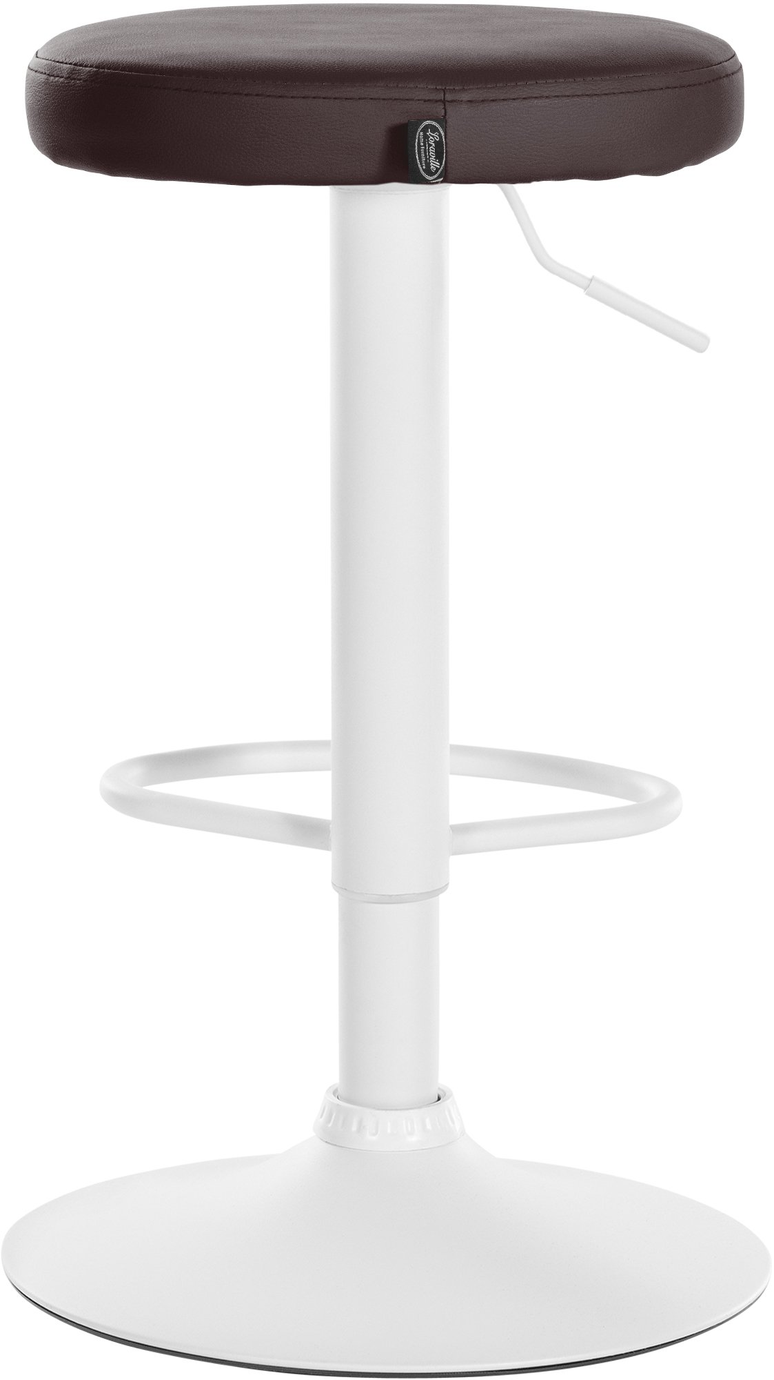 Lot de 2 tabourets de bar Ponte en similicuir