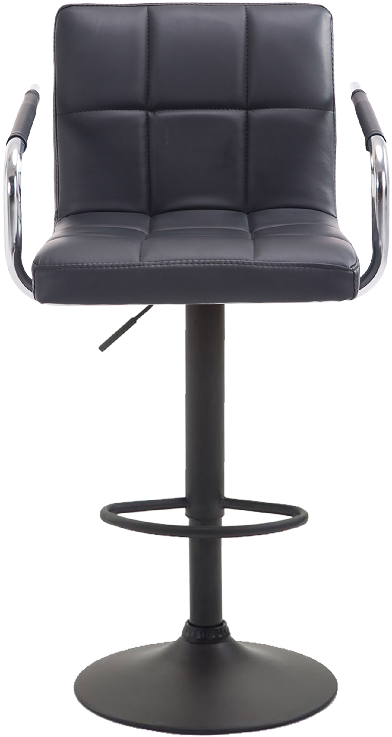 Tabouret de bar Lucy V2  en similicuir avec Piètement en Métal