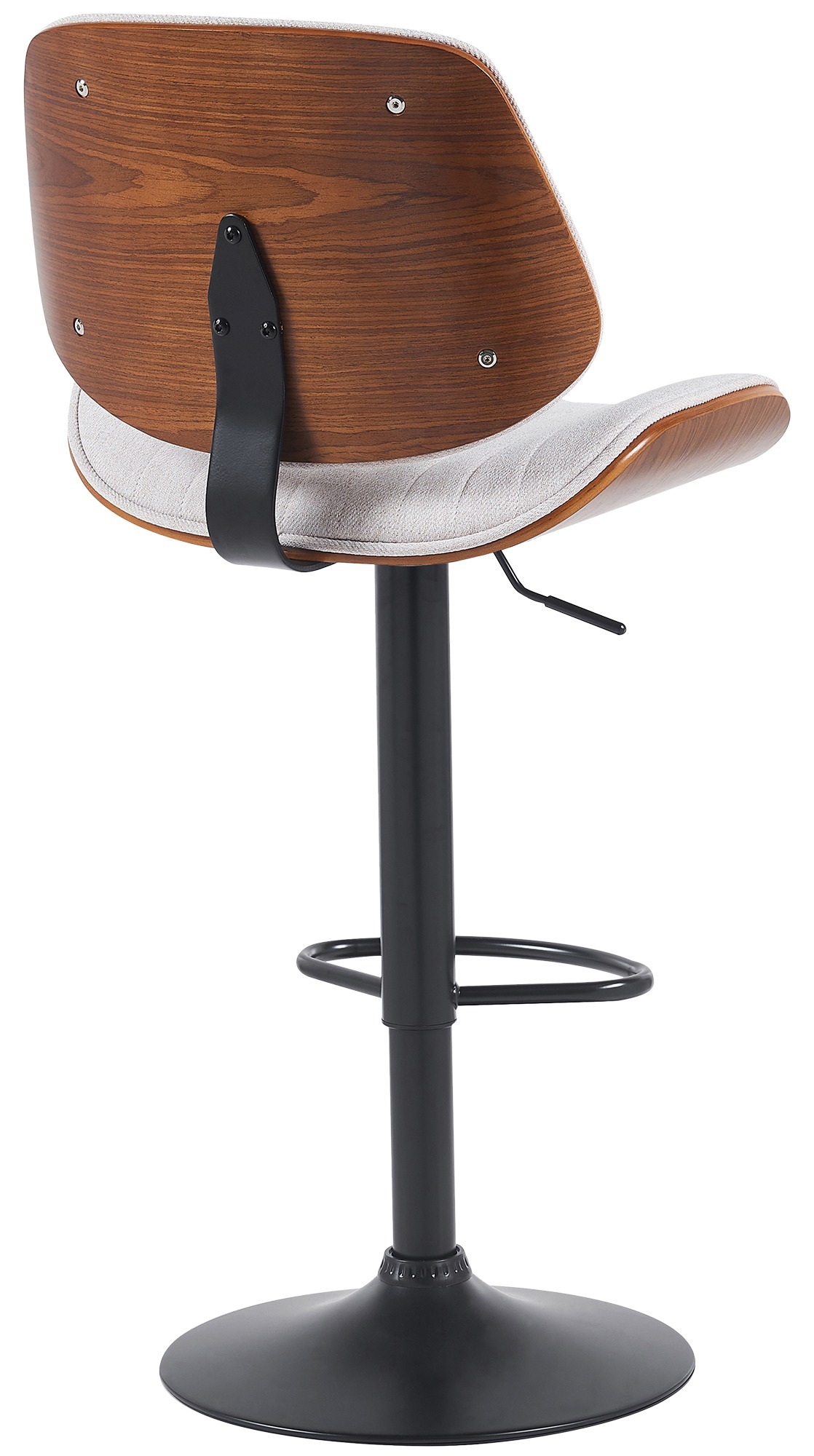 Lot de 2 tabourets de bar Clawson tissu