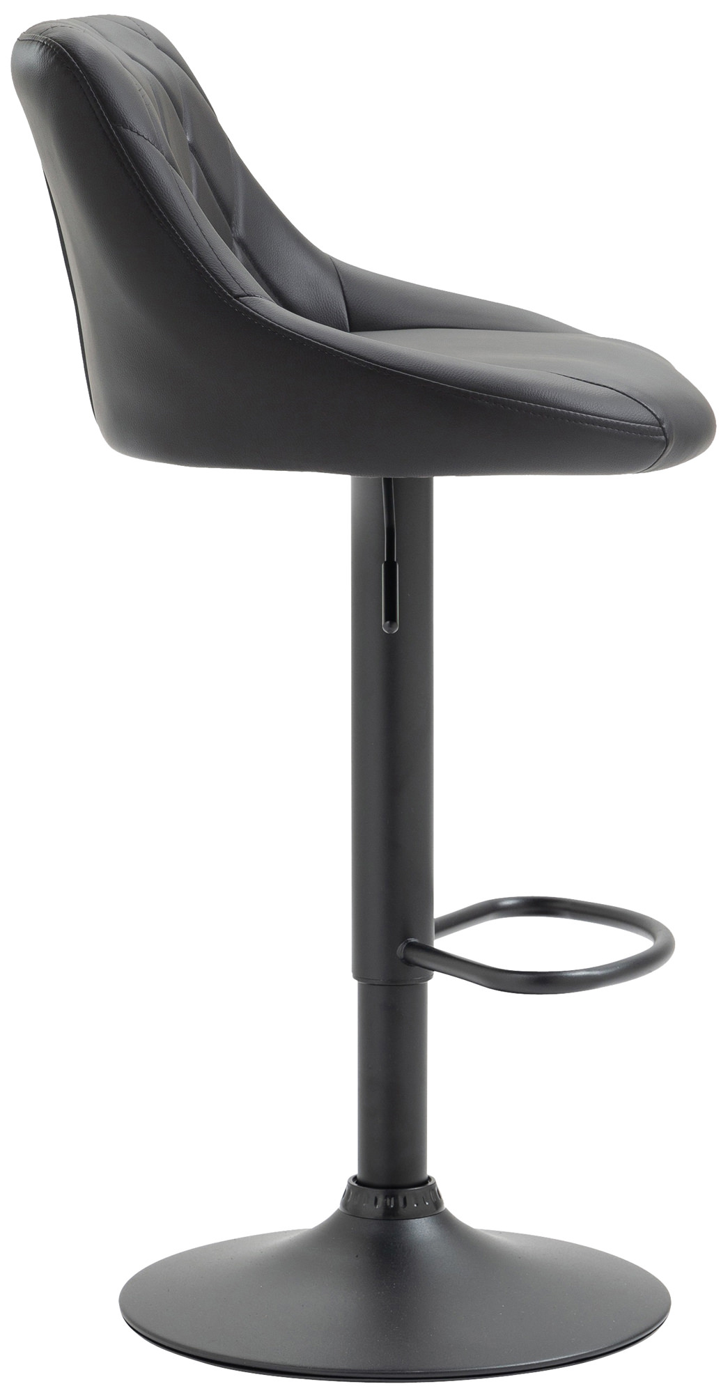Tabouret de bar Lazio en similicuir avec pied en métal