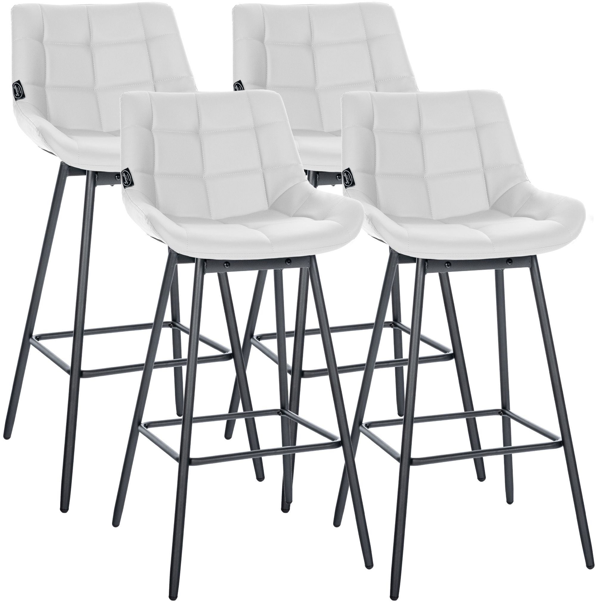 Lot de 4 tabourets de bar Weston pivotants