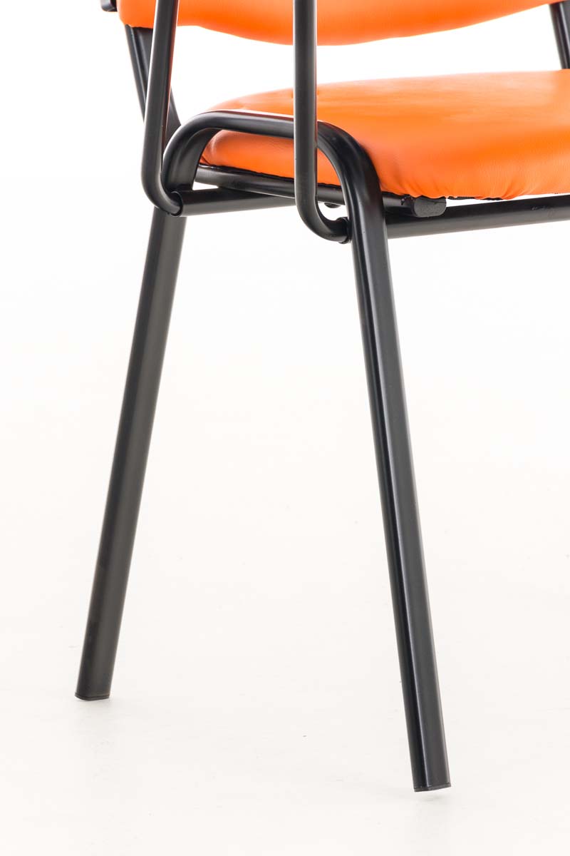 Chaise Ken en similicuir avec tablette rabattable