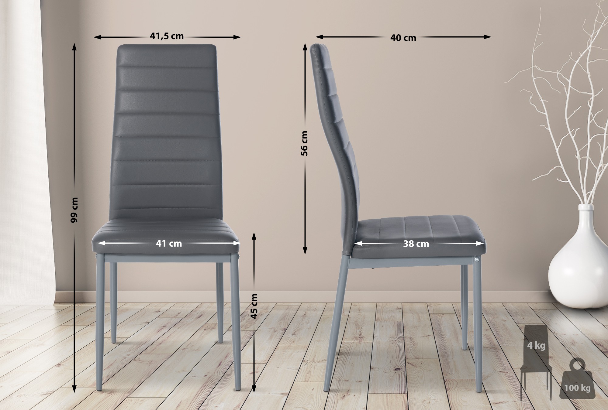 Chaise de salle à manger Mayfair