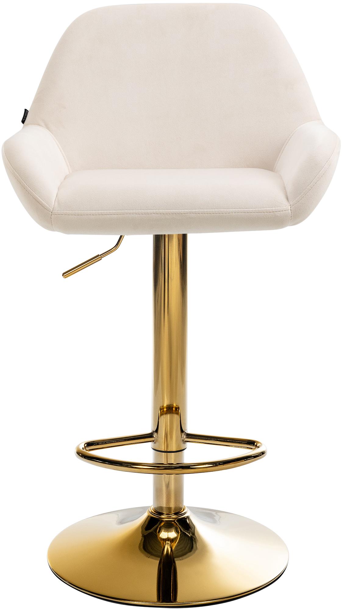 Tabouret de bar Braga or velours