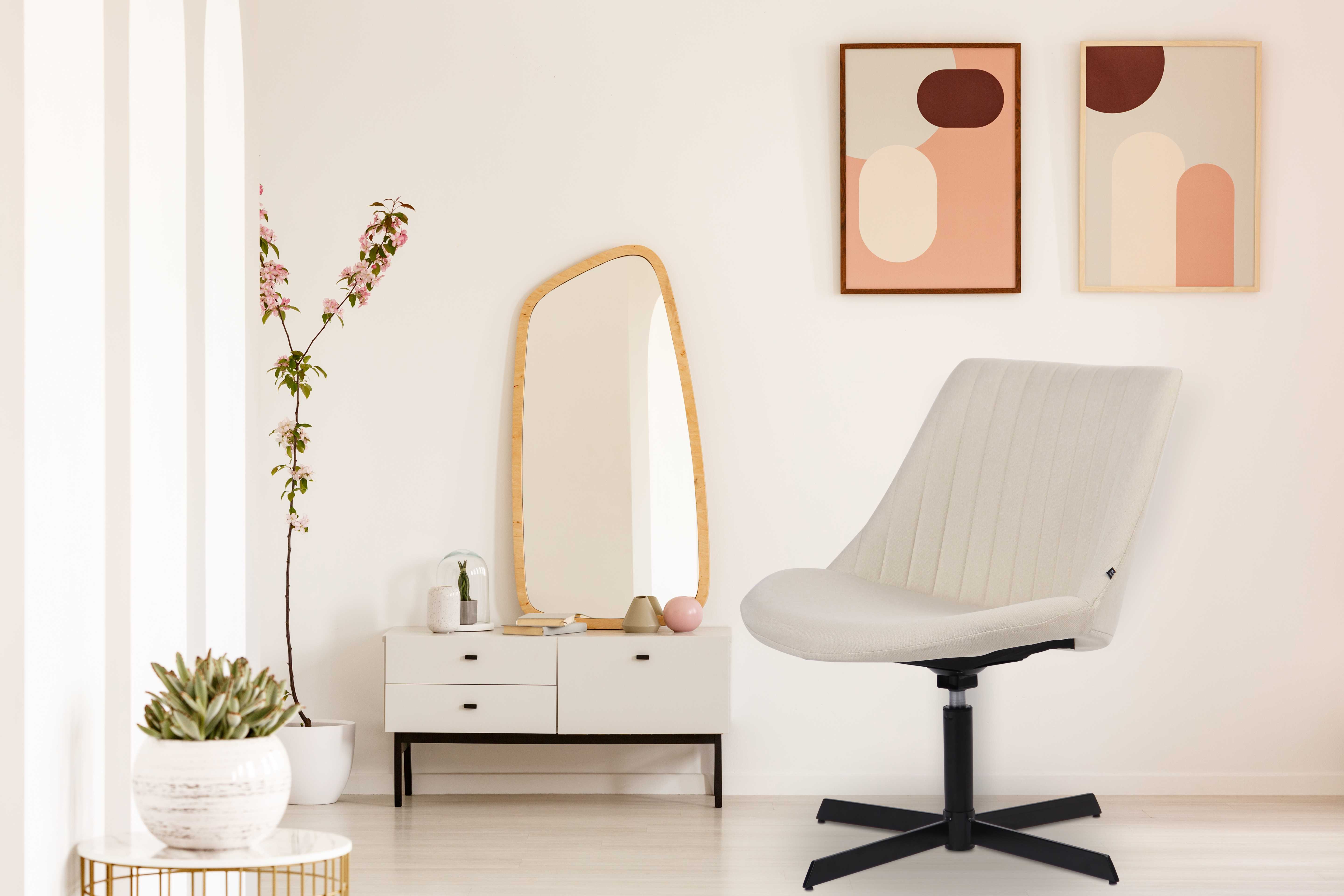 Chaise lounge Granby en Tissu avec Pied en métal