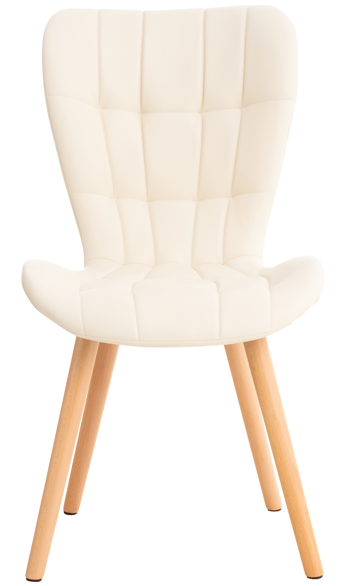 Chaise de salle à manger Elda en similicuir