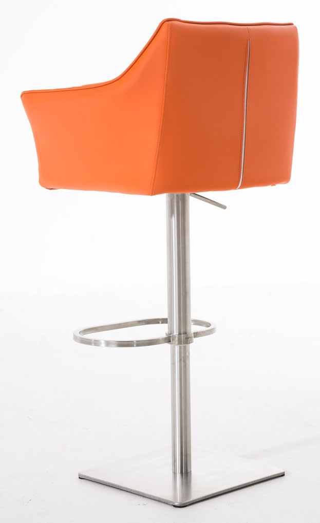 Lot de 2 tabourets de bar Damaso en similicuir