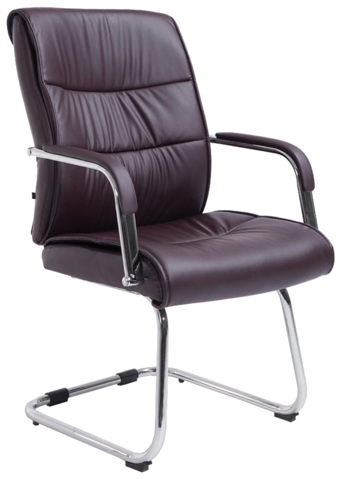 Lot de 2 Chaises Cantilever Sievert en similicuir avec accoudoirs