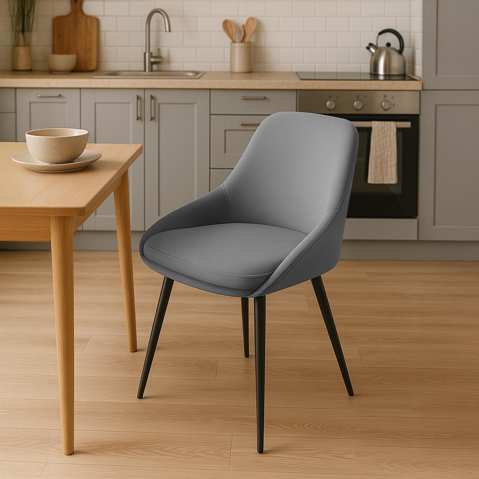 Lot de 2 chaises de salle à manger Elmira
