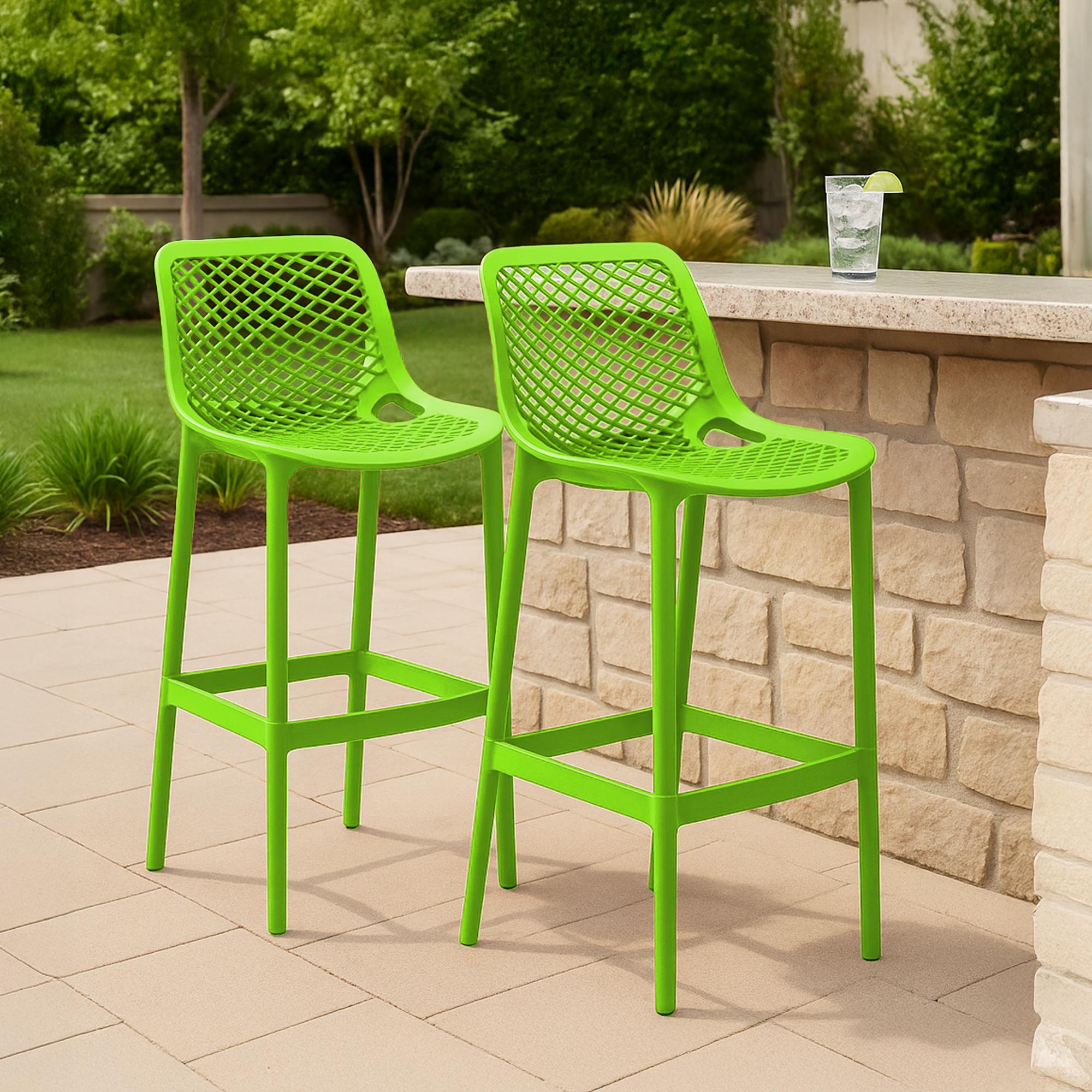 Lot de 2 tabourets de bar extérieurs Air