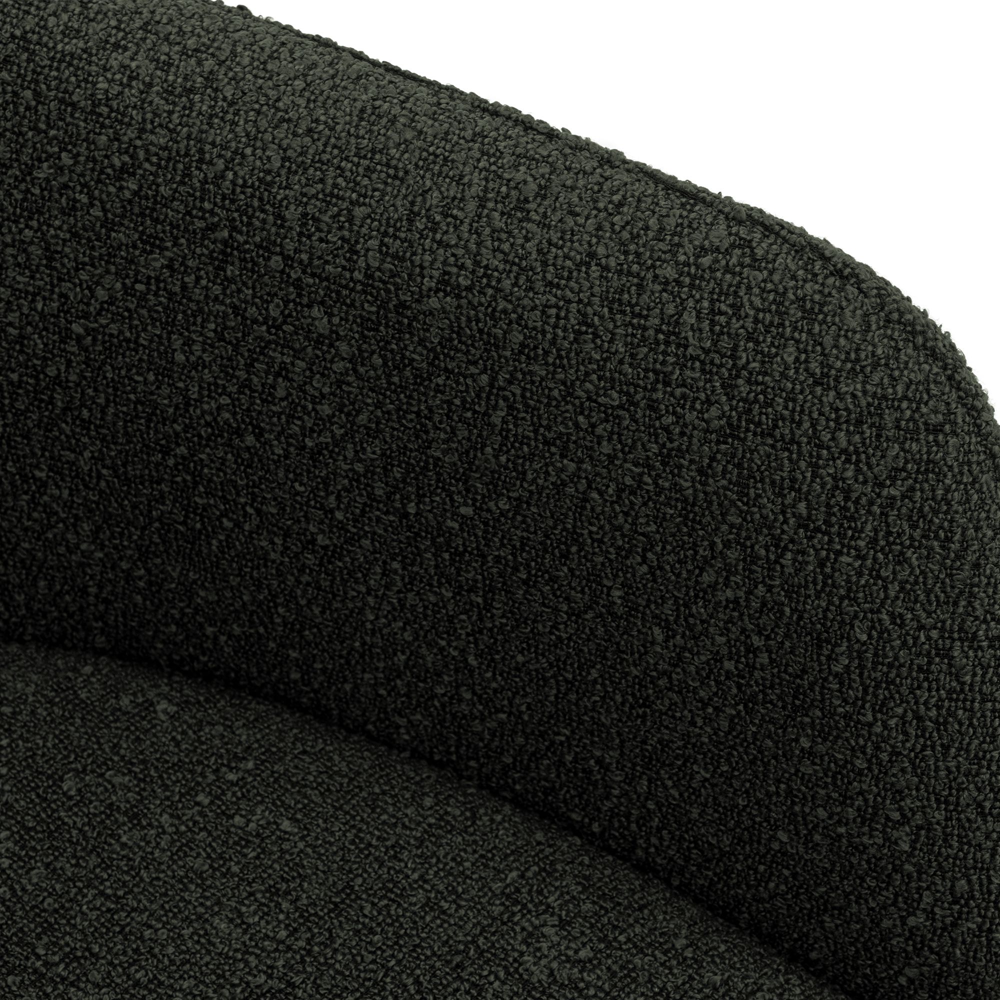 Chaise de salle à manger Olema en tissu bouclette