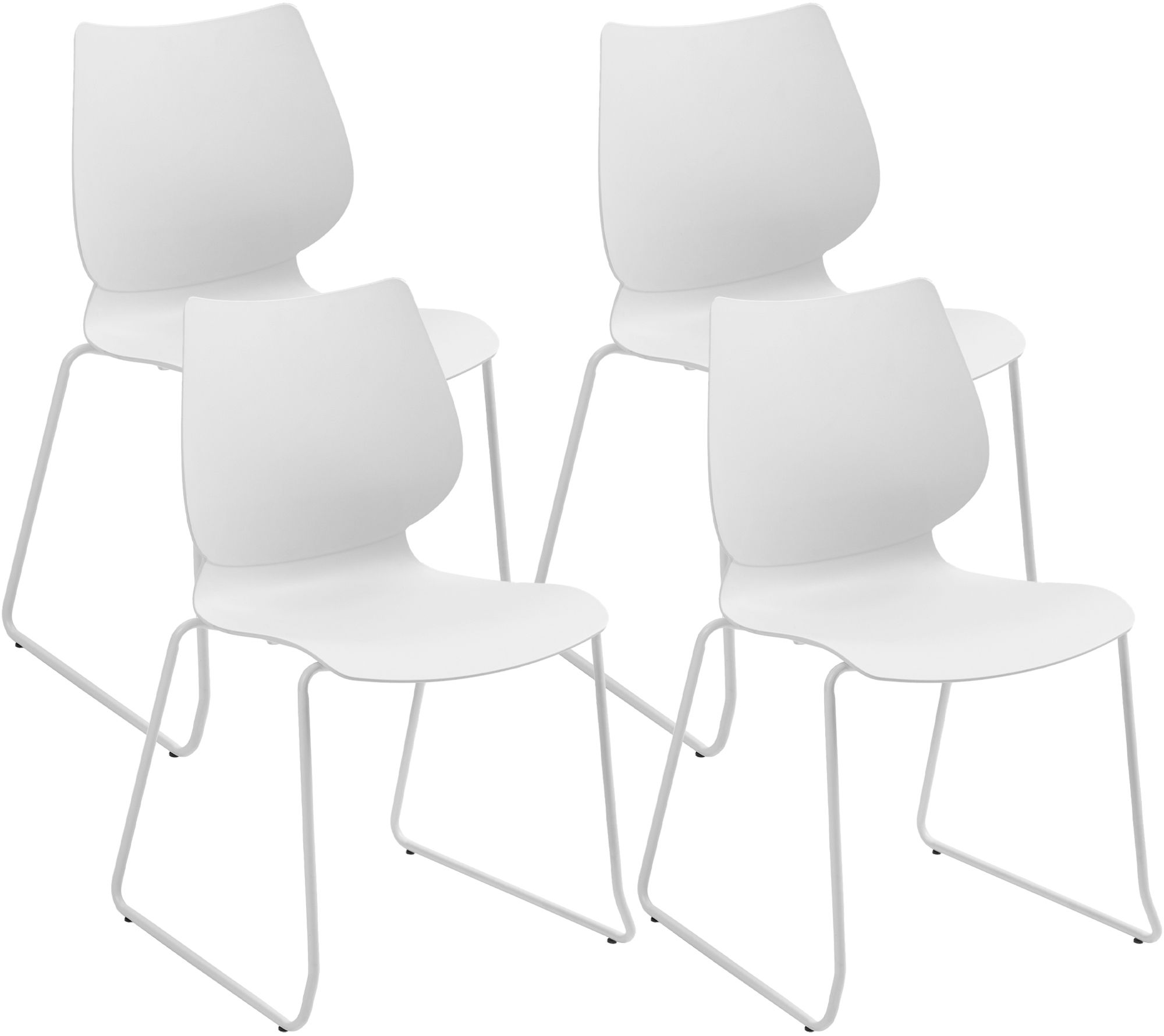 Lot de 4 chaises empilables Houma
