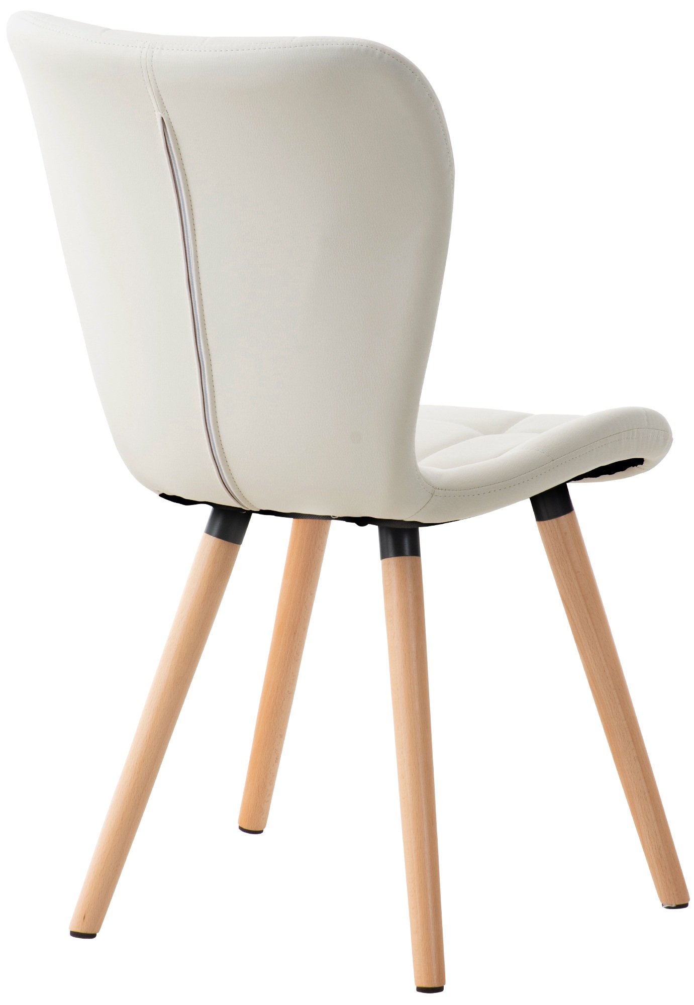 Chaise de salle à manger Elda en similicuir
