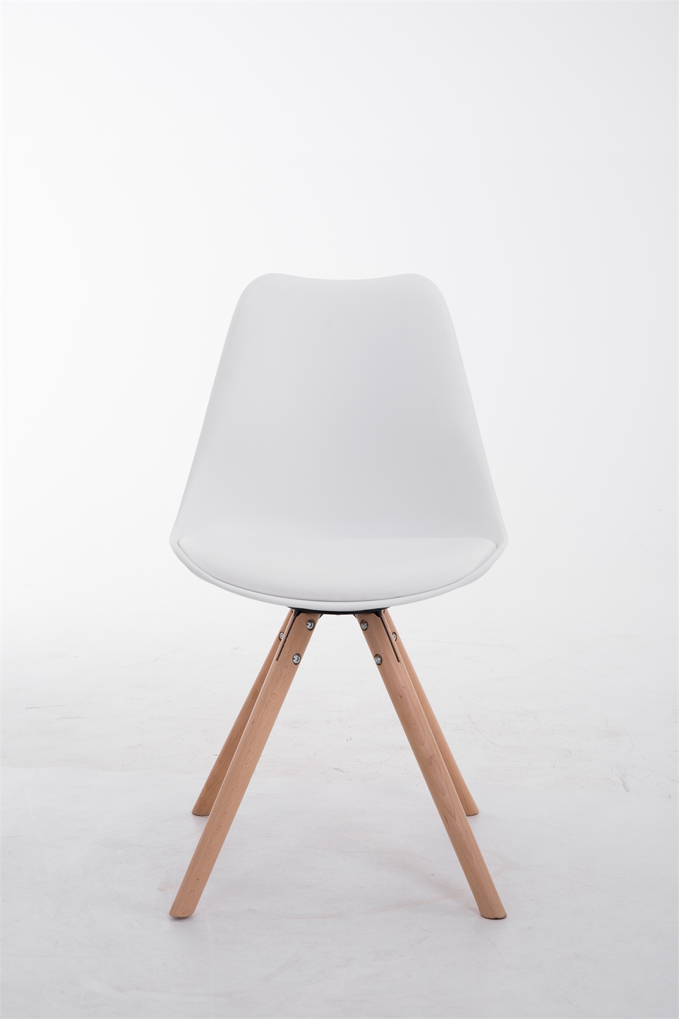Chaise Toulouse similicuir piétement rond