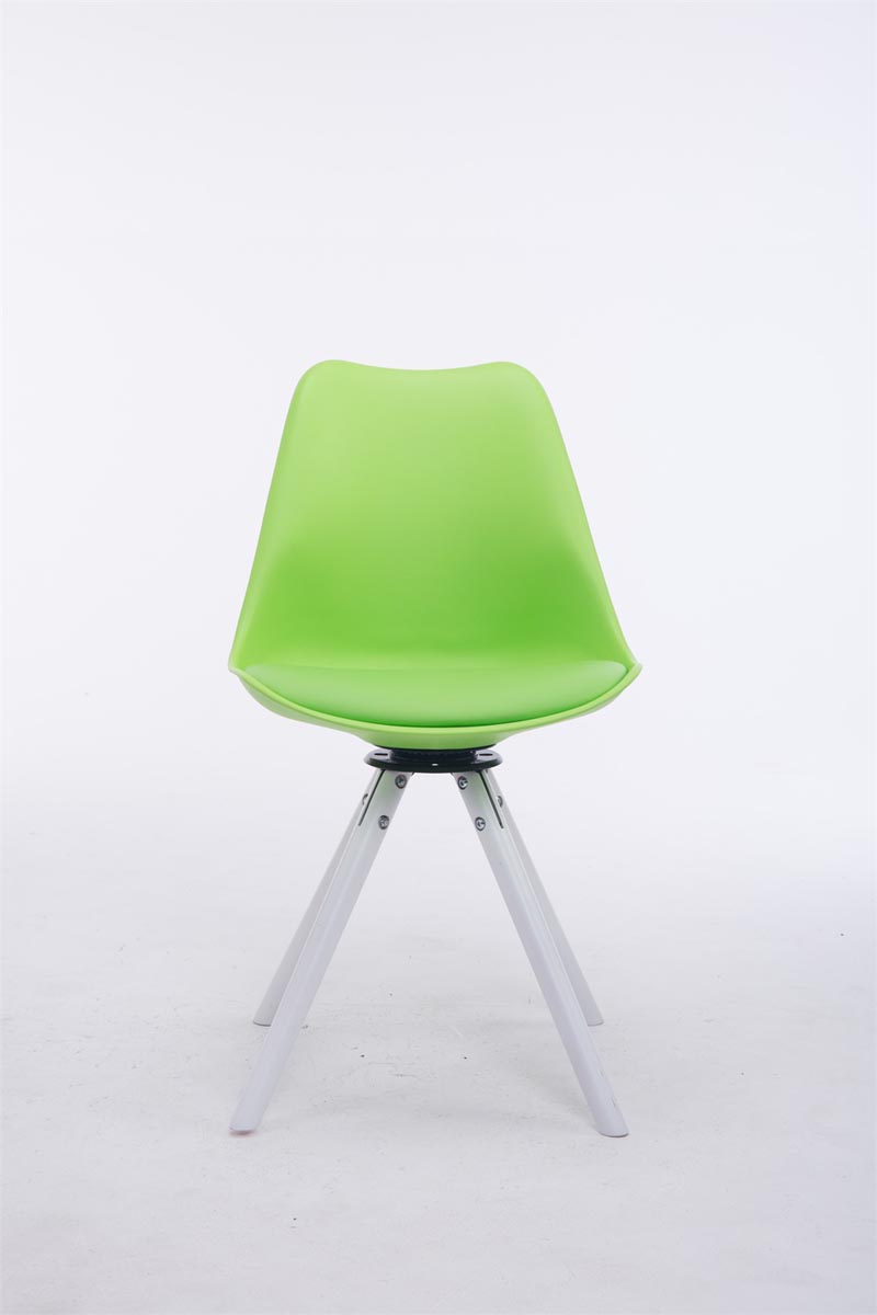 Chaise de salle à manger pivotante Troyes Similicuir pieds en forme ronde