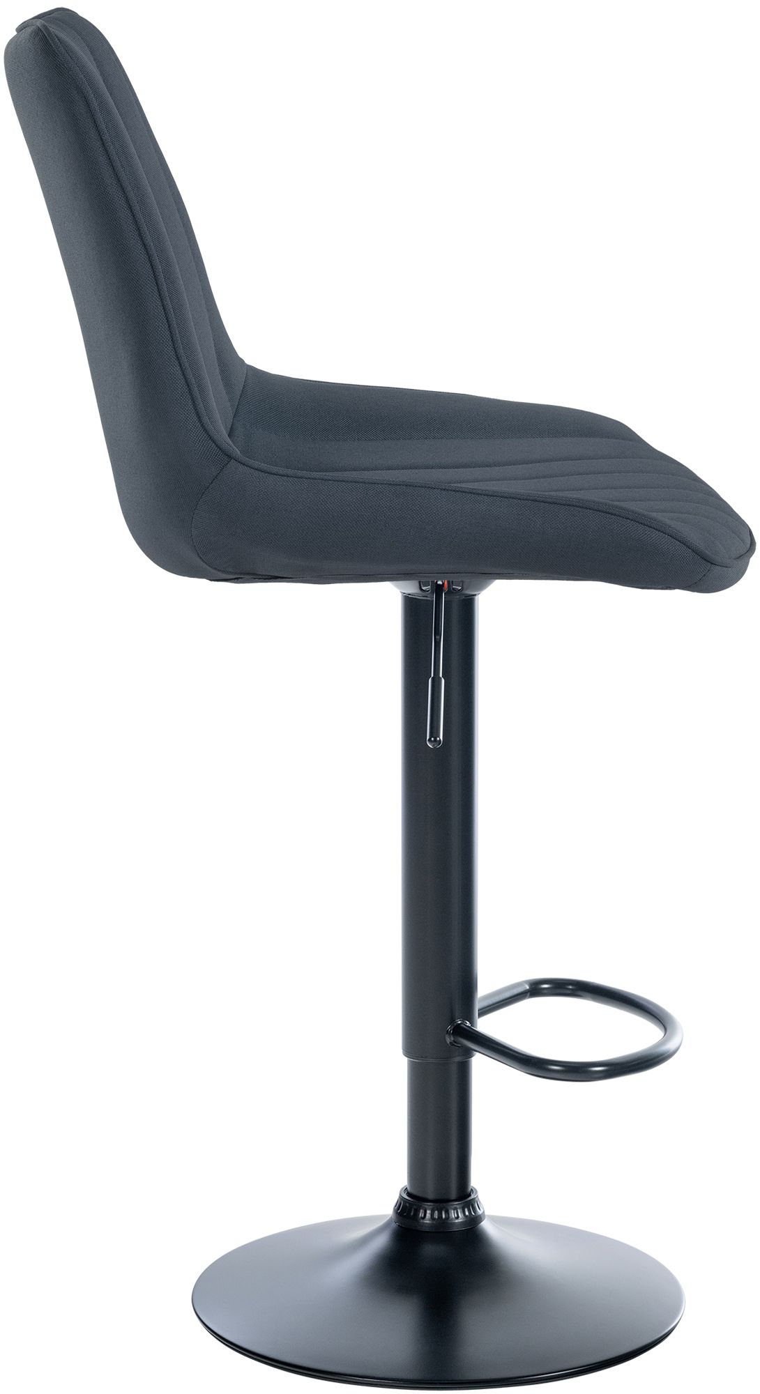 Tabouret de bar Toni en Tissu Pied trompette en Métal