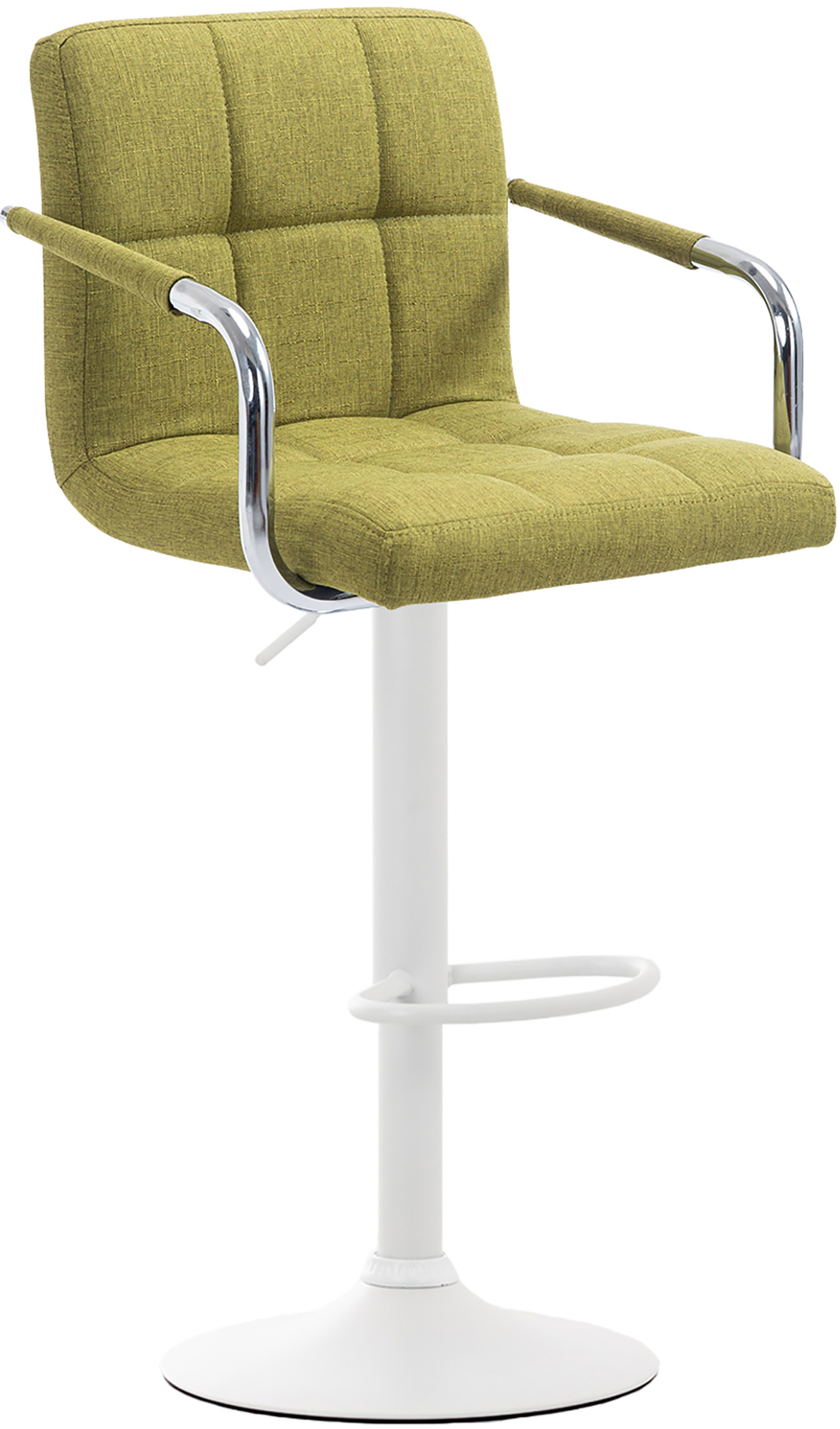 Tabouret de bar Lucy V2 en Tissu et piètement en Métal