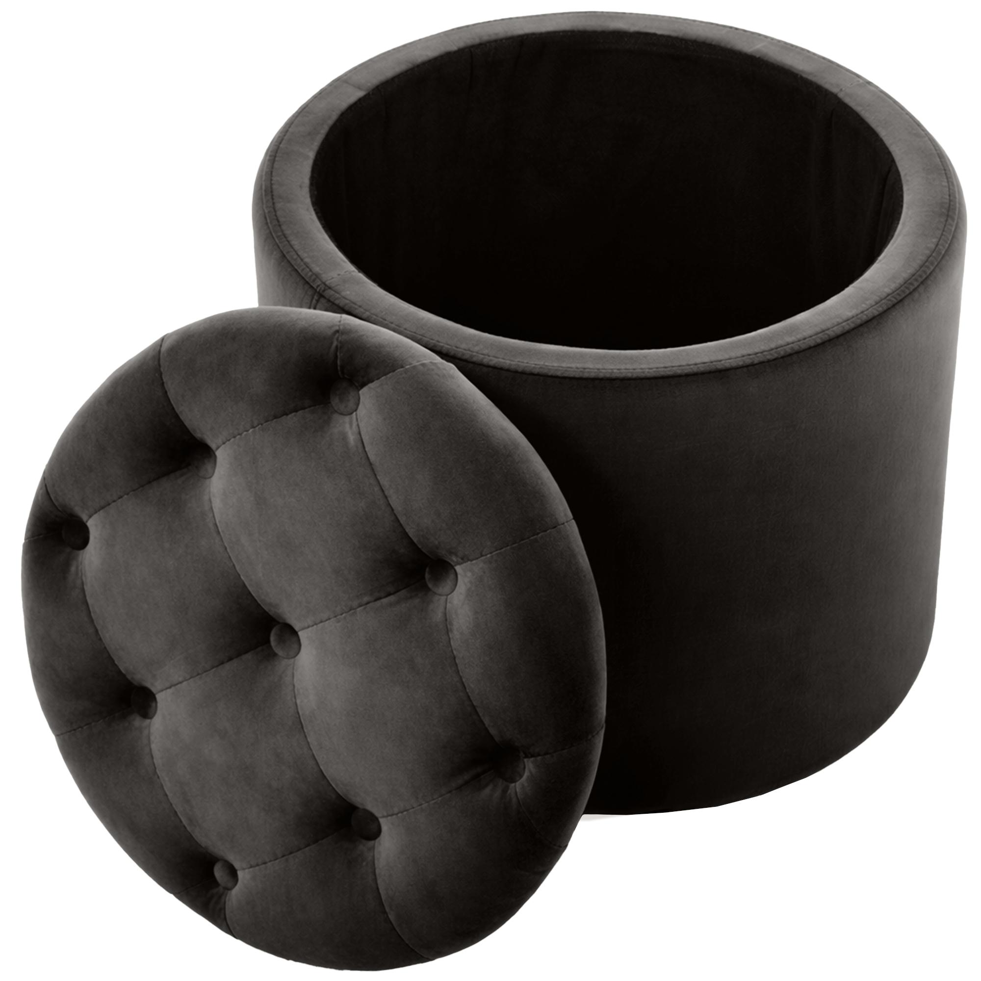 Tabouret Pantin en velours