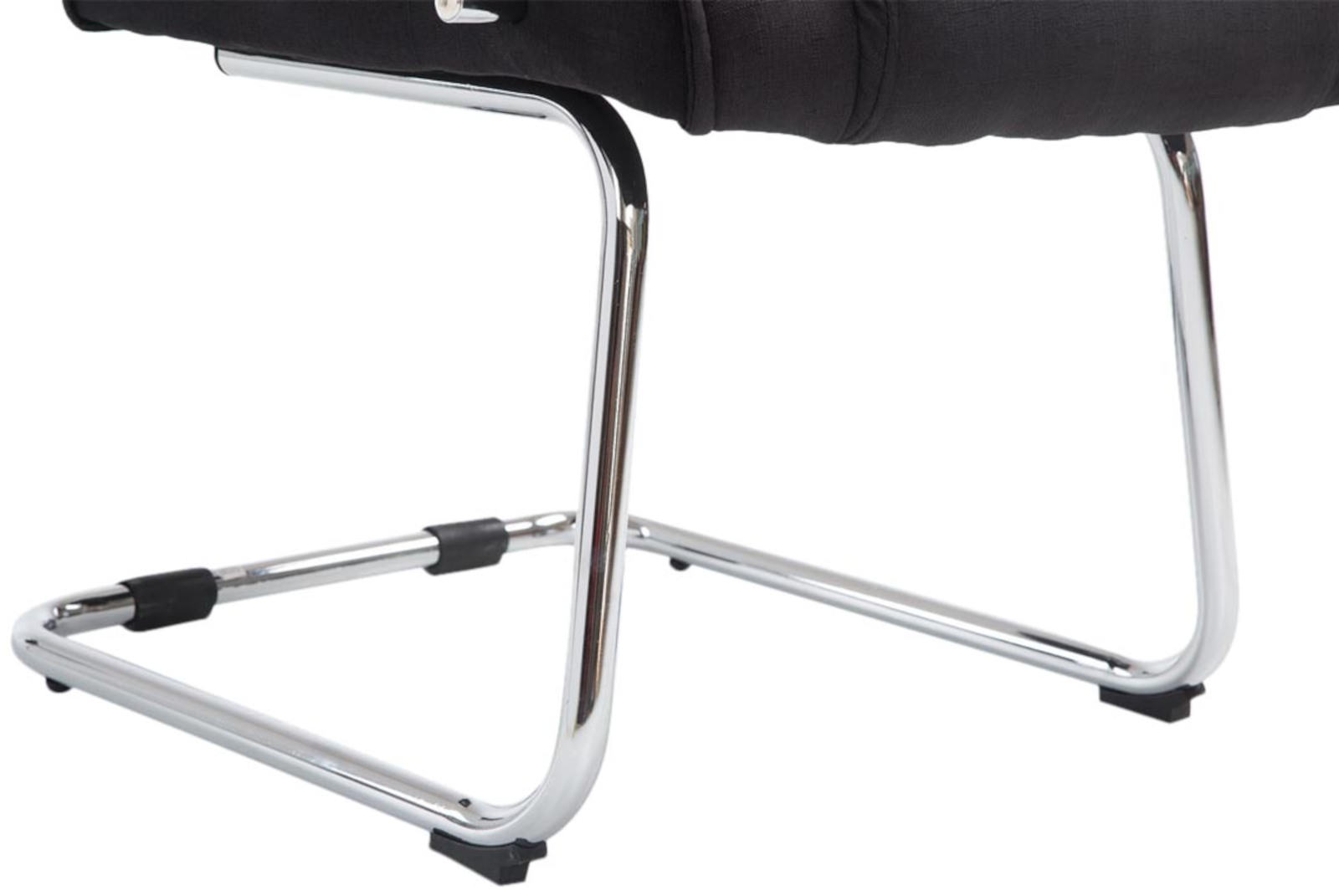 Lot de 2 Chaises Cantilever Attila en tissu avec accoudoirs