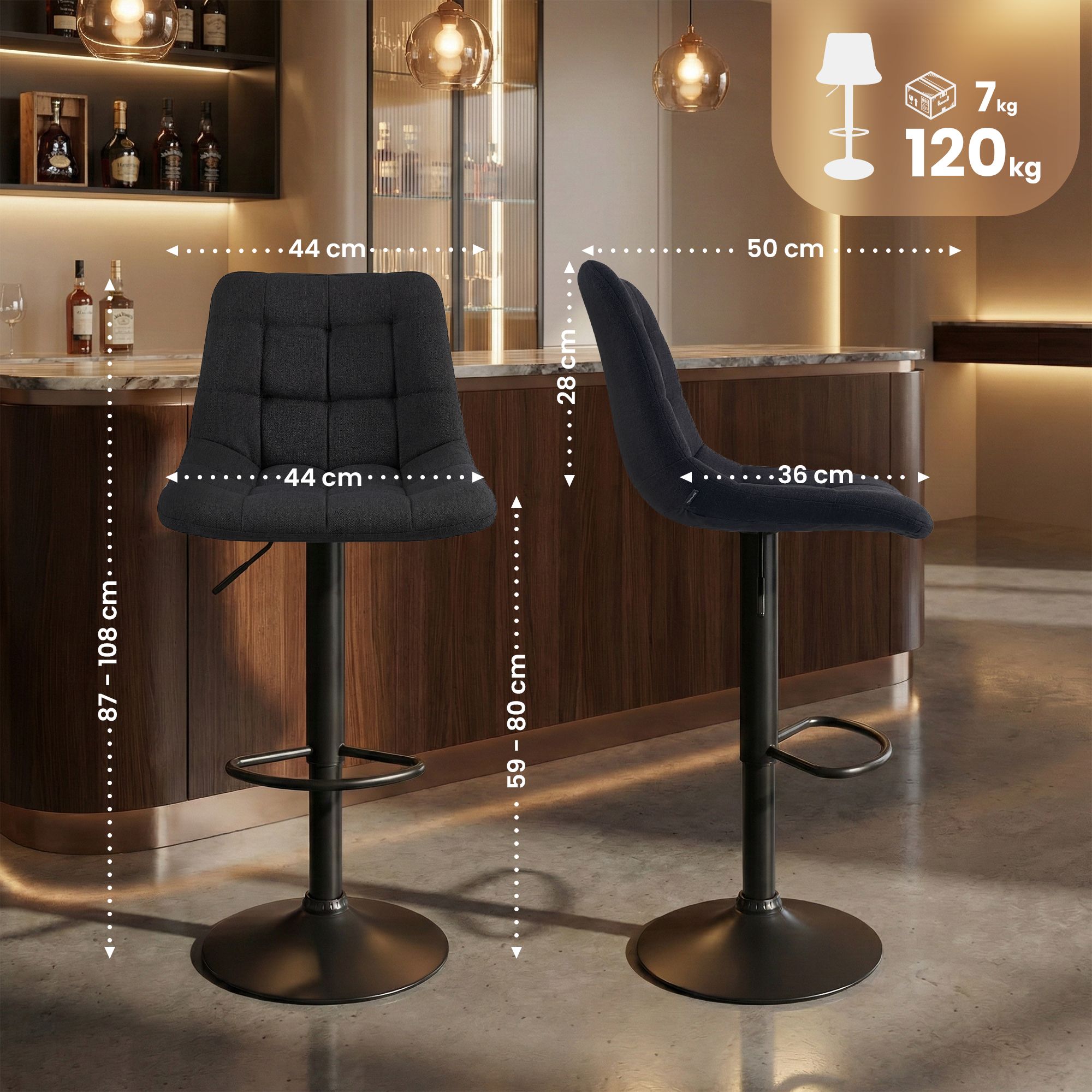 Tabouret de bar Mapun