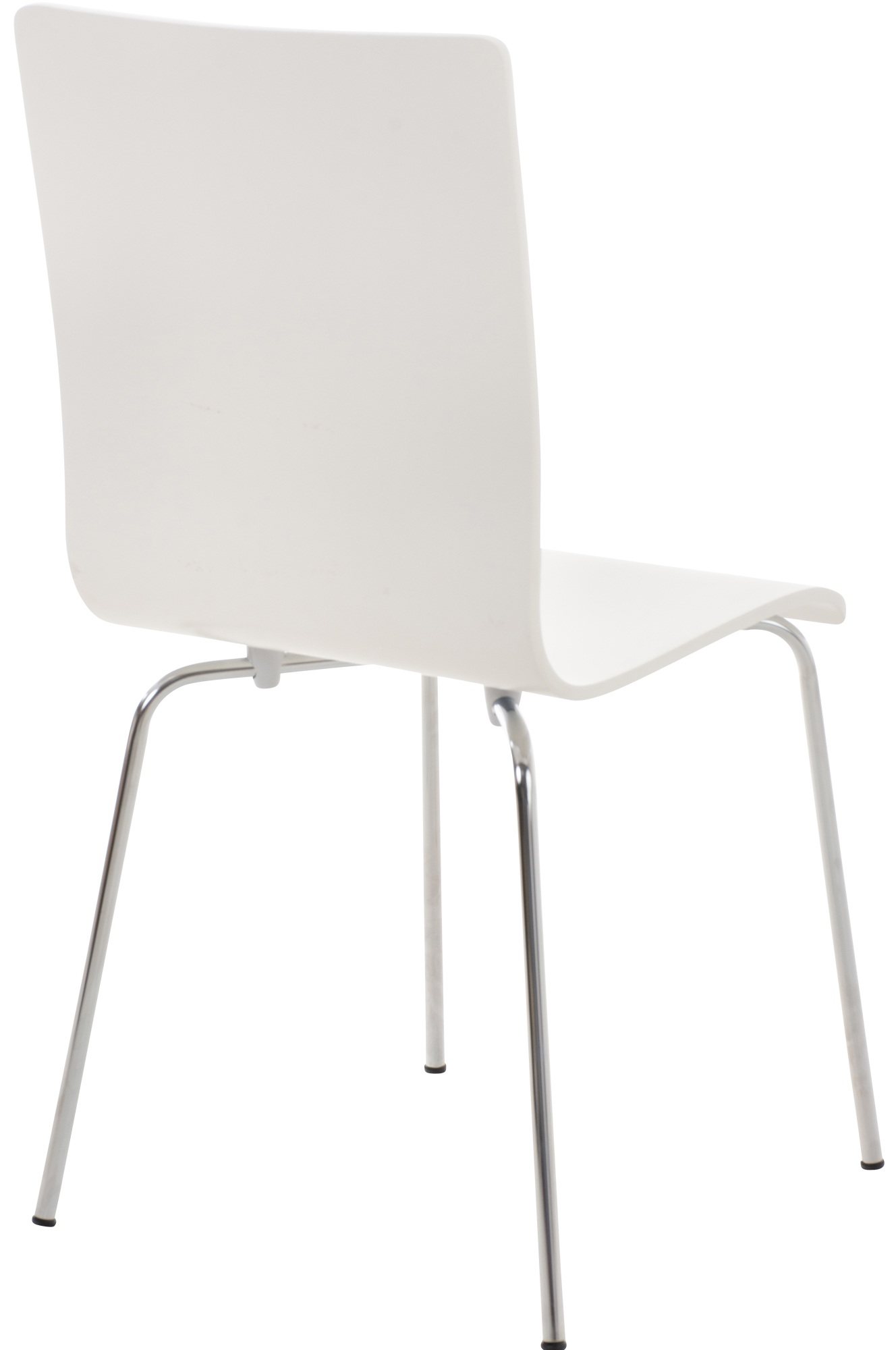 Chaise en bois avec piètement en métal PEPE Blanc