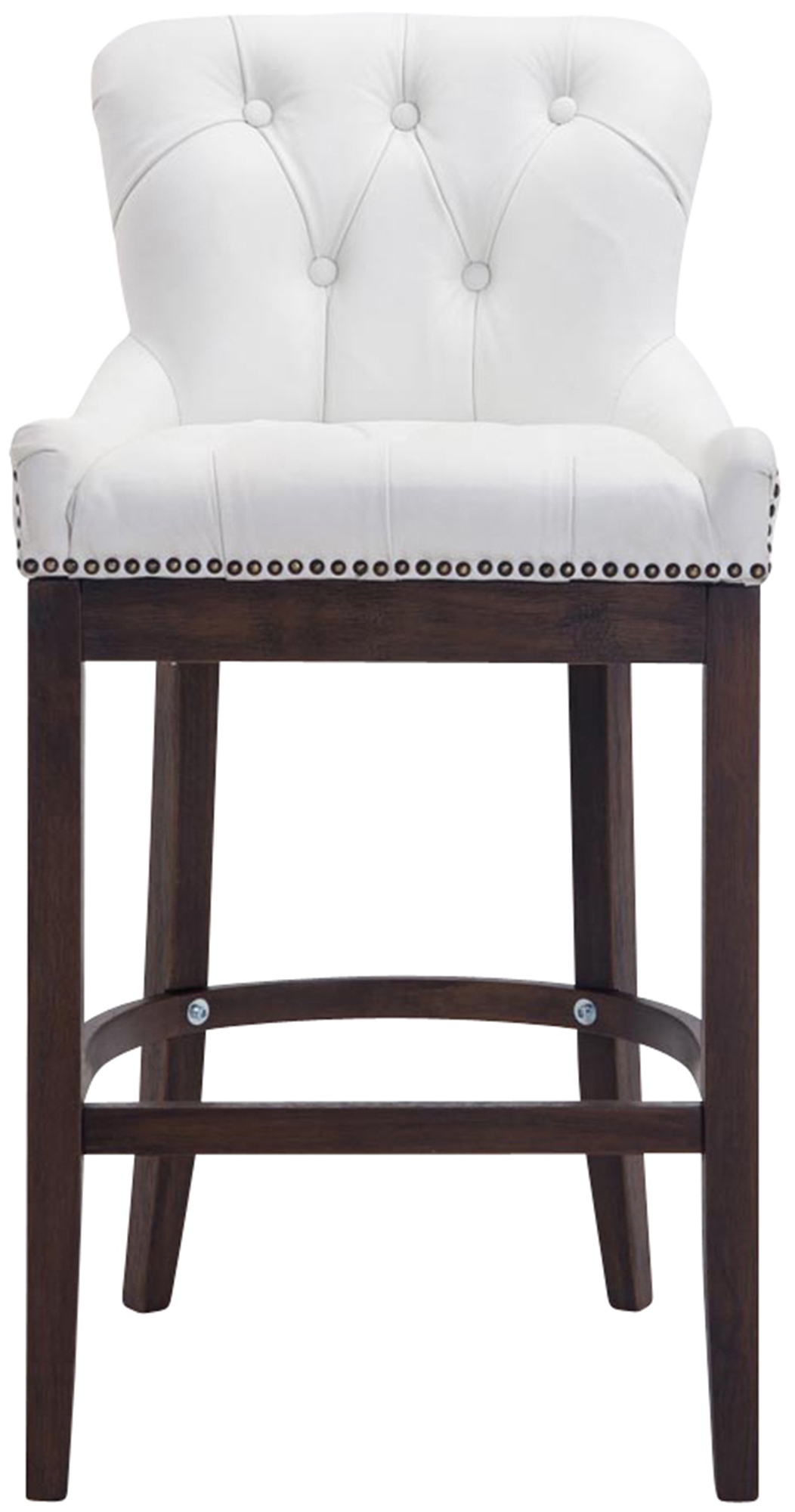 Tabouret de bar Lakewood antique-foncé cuir véritable