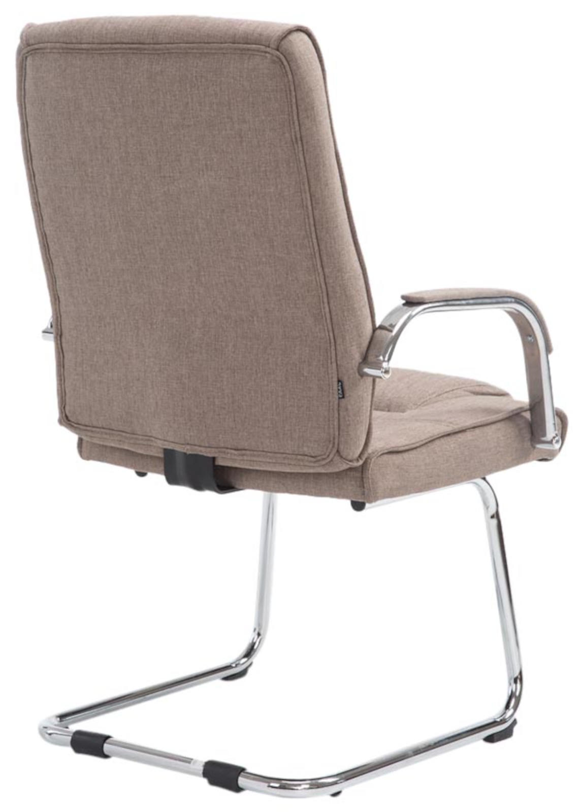 Lot de 2 Chaises Cantilever Attila en tissu avec accoudoirs