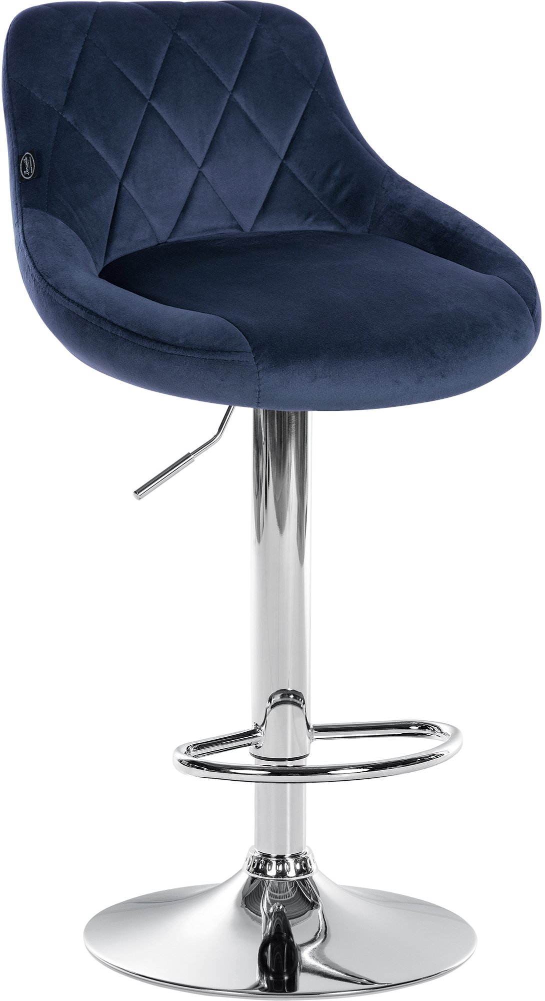 Lot de 2 tabourets de bar Lazio velours