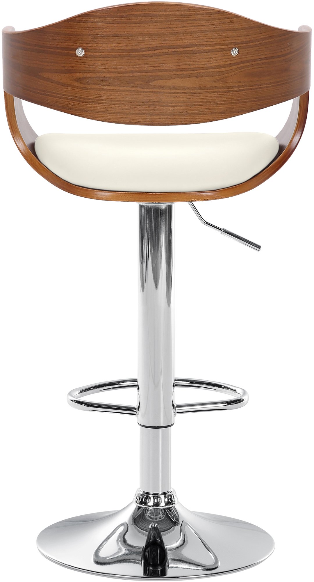 Tabouret de bar Kingston avec Coque en bois Assise en similicuir