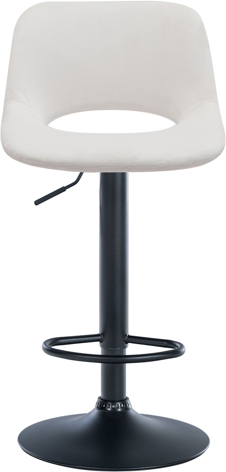 Lot de 2 tabourets de bar Camden velours