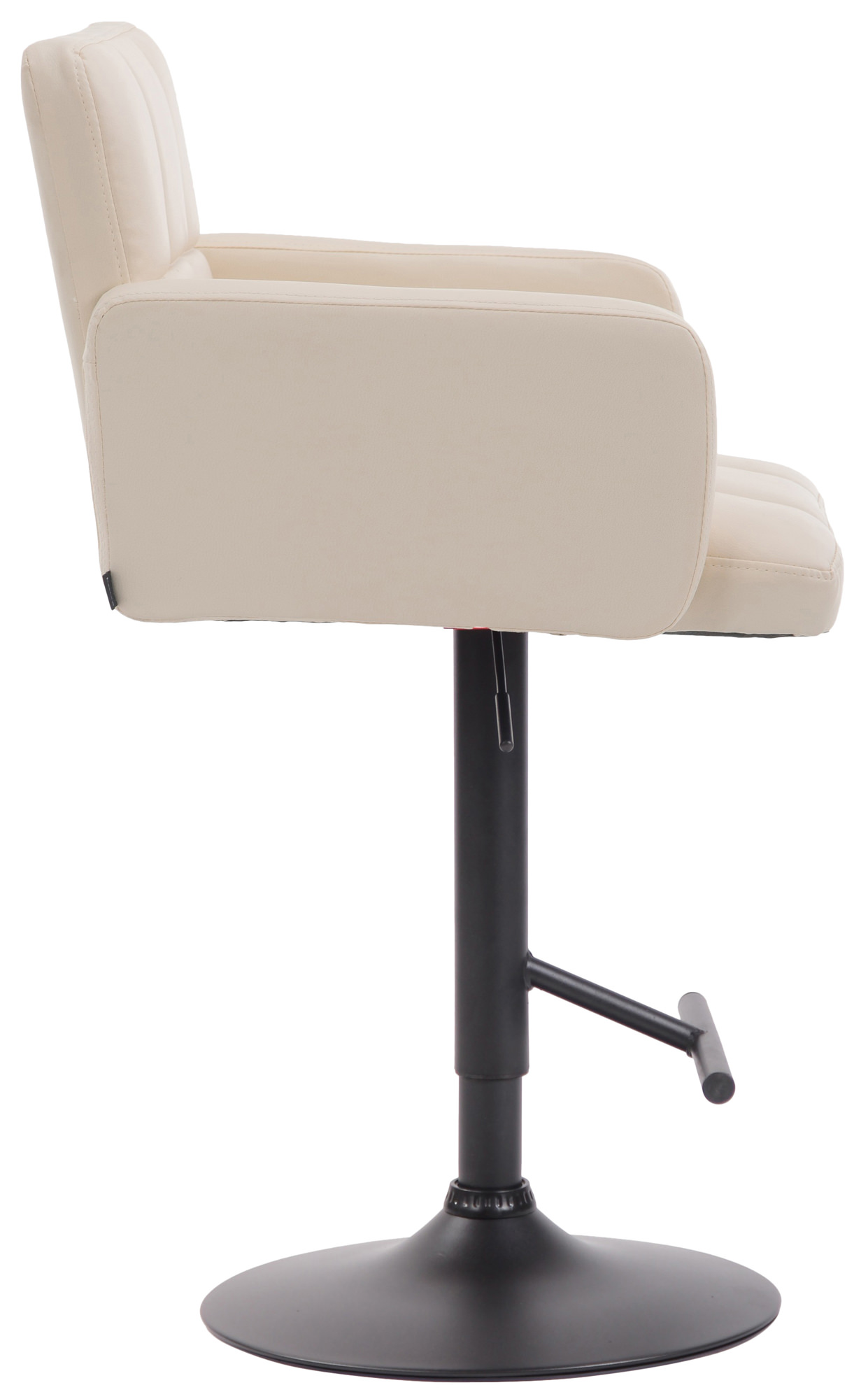 Tabouret de bar Los Angeles similicuir avec pied en métal