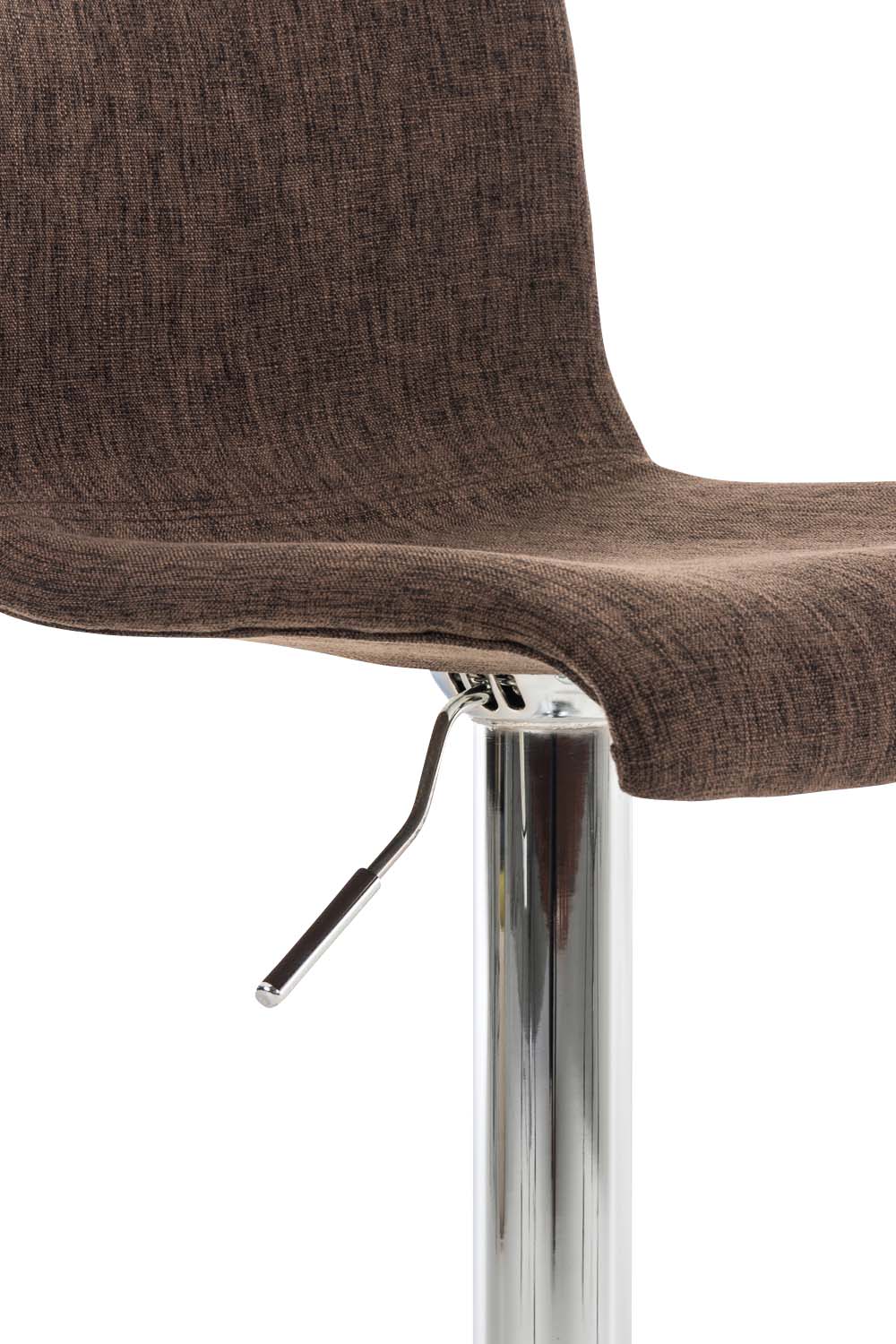 Lot 2 tabourets de bar Hover tissu hauteur réglable Piètement Métal chromé