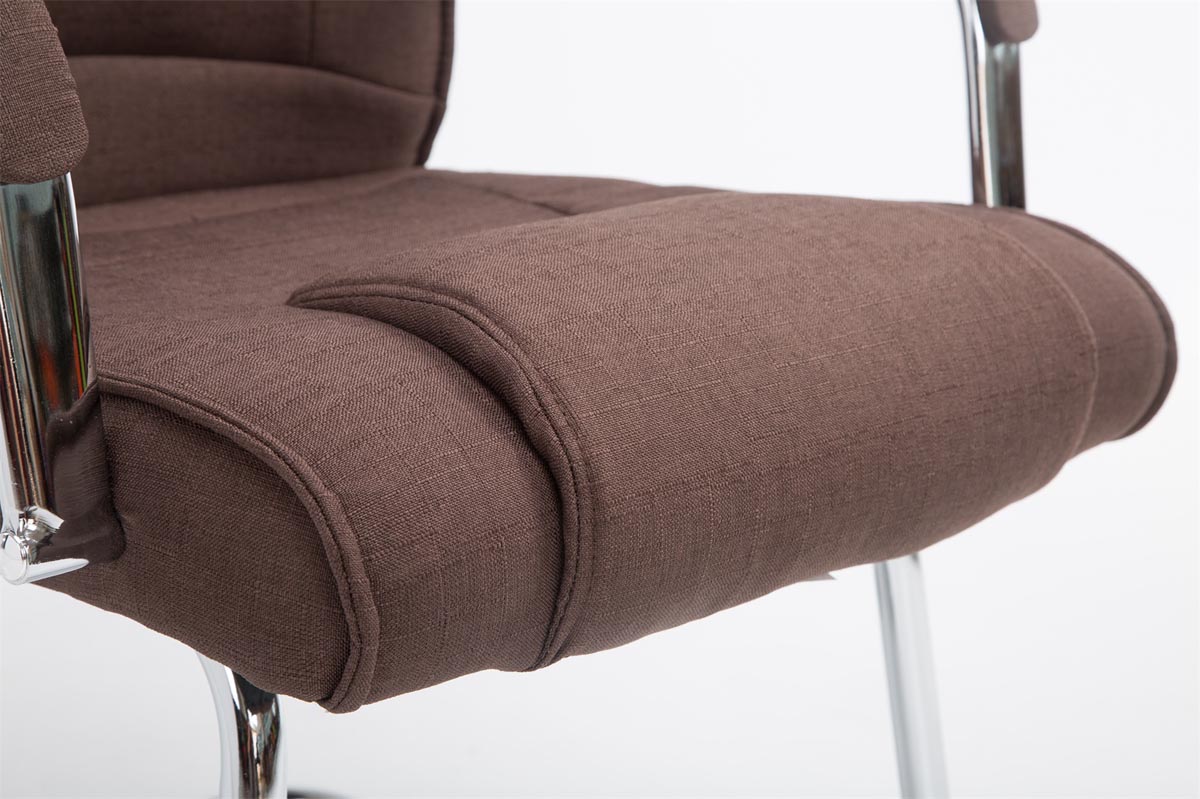 Chaise visiteur Attila tissu