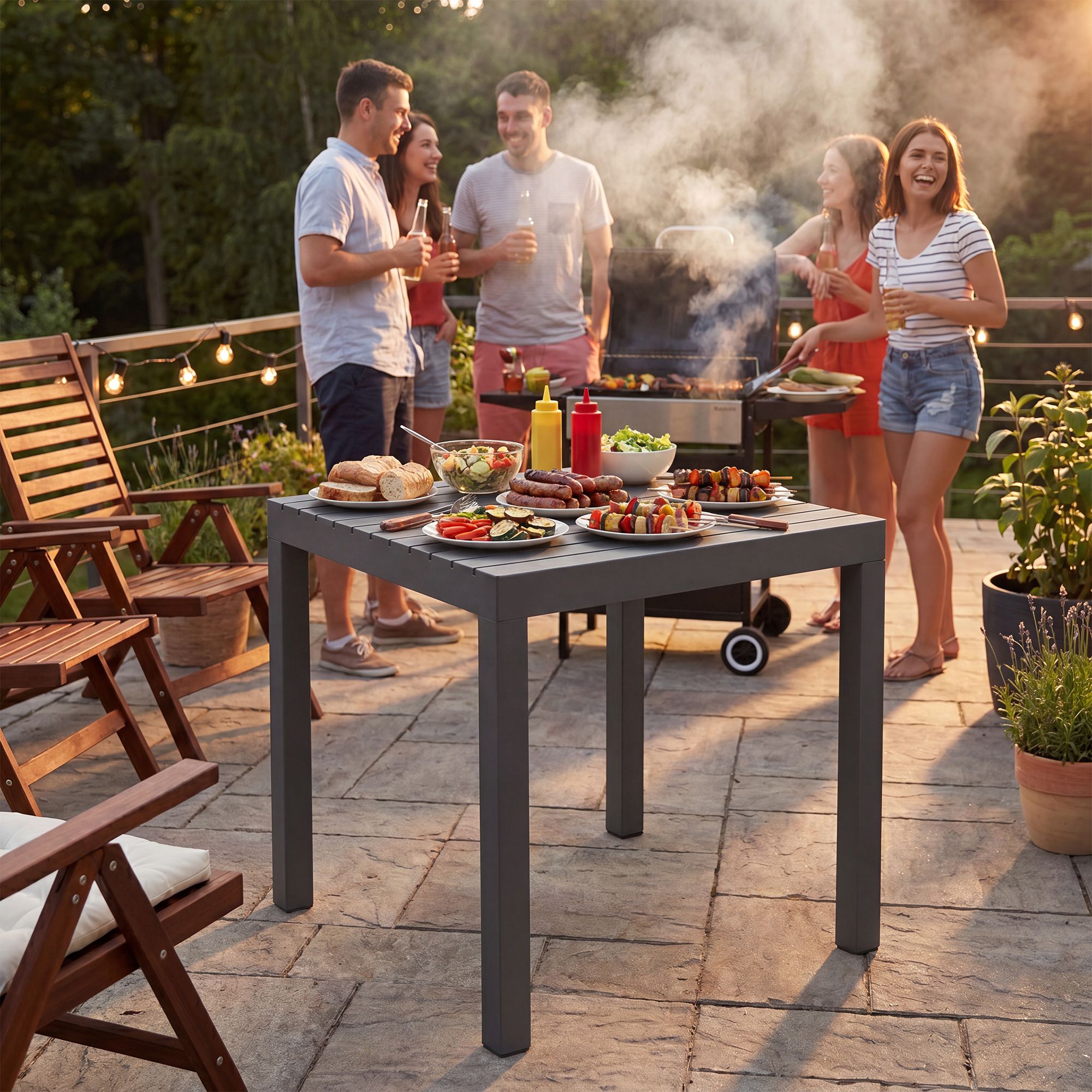 Table de jardin Kato 73 x 73 cm