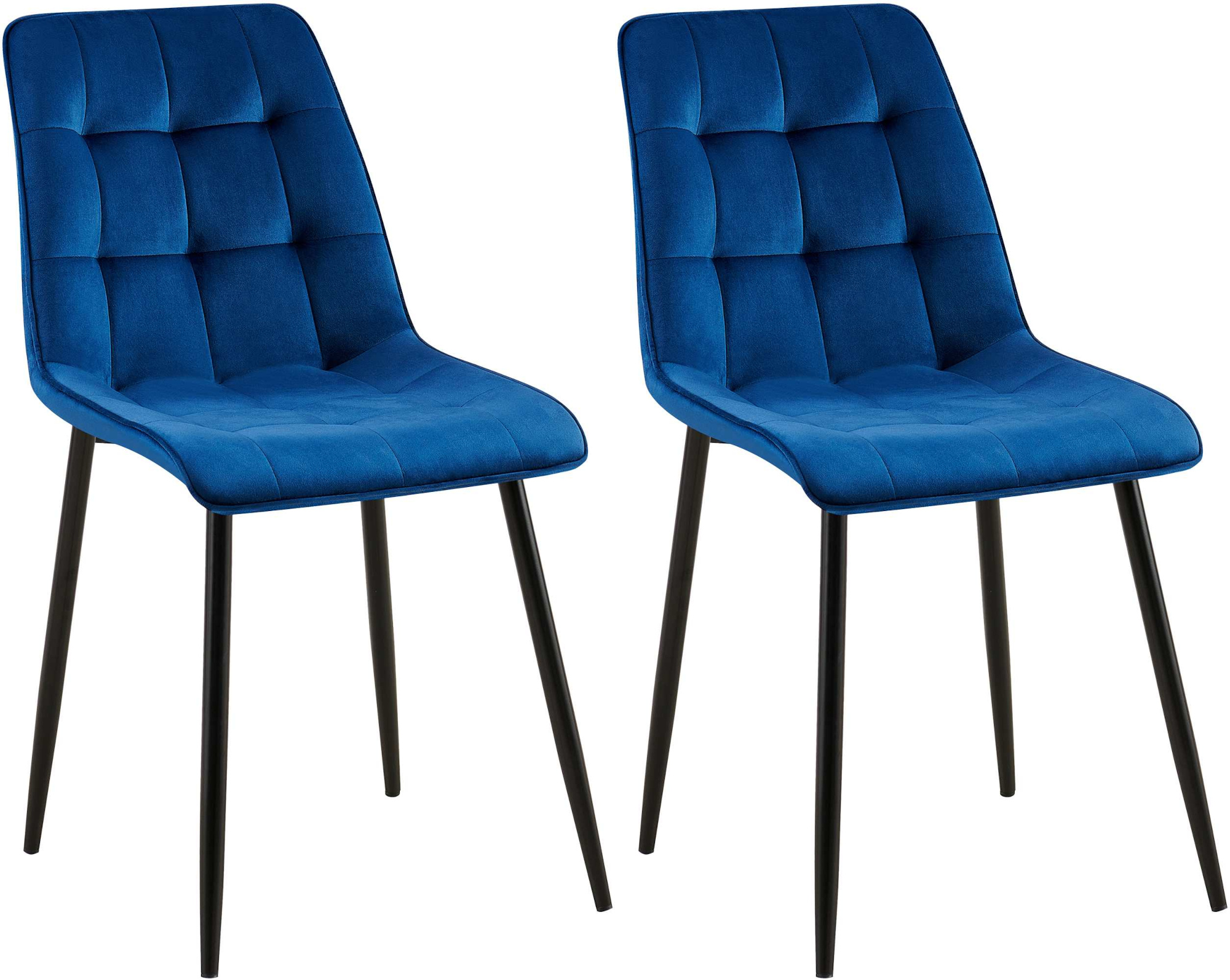Lot de 2 chaises de salle à manger Gifford en velours