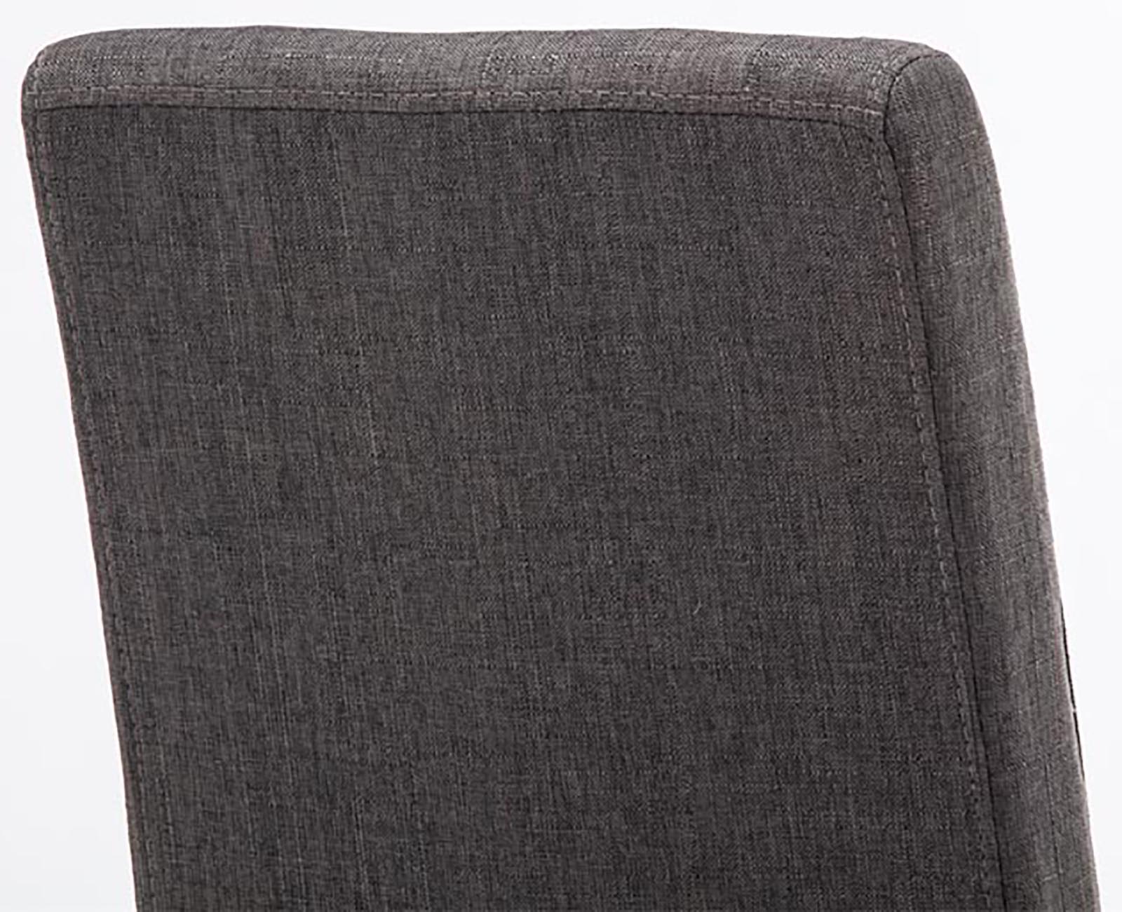 Lot de 4 Chaises de salle à manger Ina Tissu avec pieds en Bois