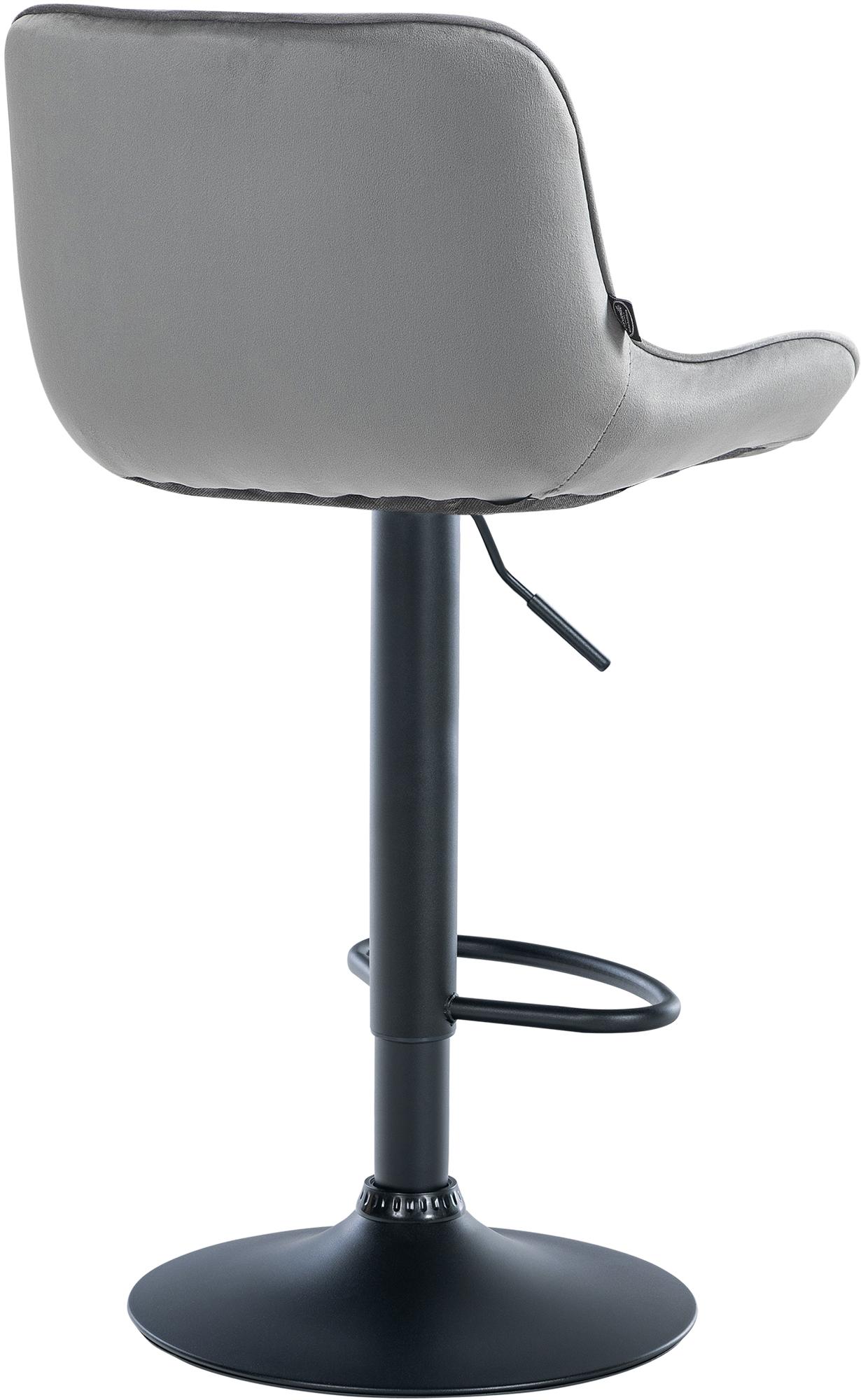 Lot de 2 tabourets de bar Vonore velours