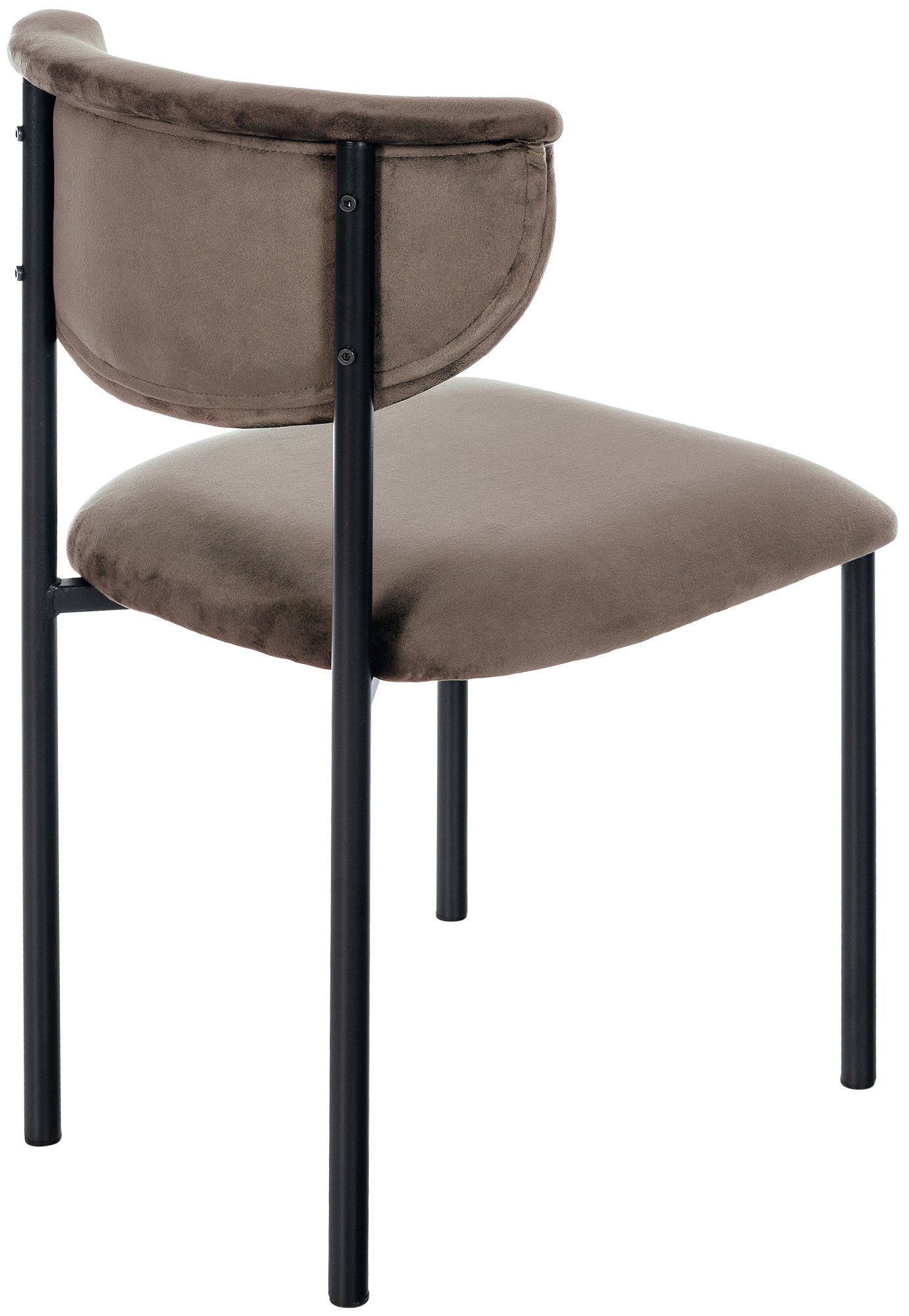Lot de 2 chaises de salle à manger Gambell en velours