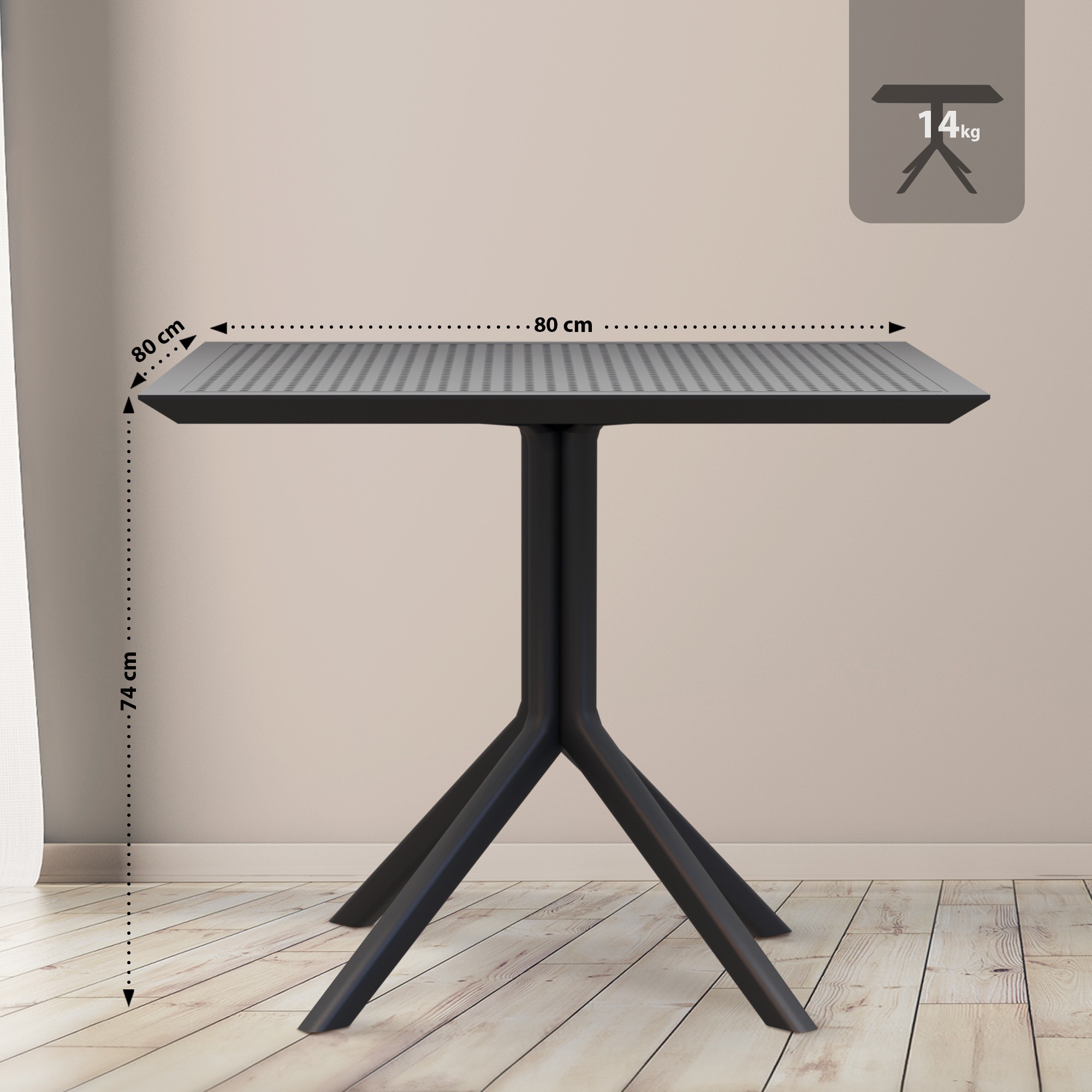 Table Sky 80 x 80 cm