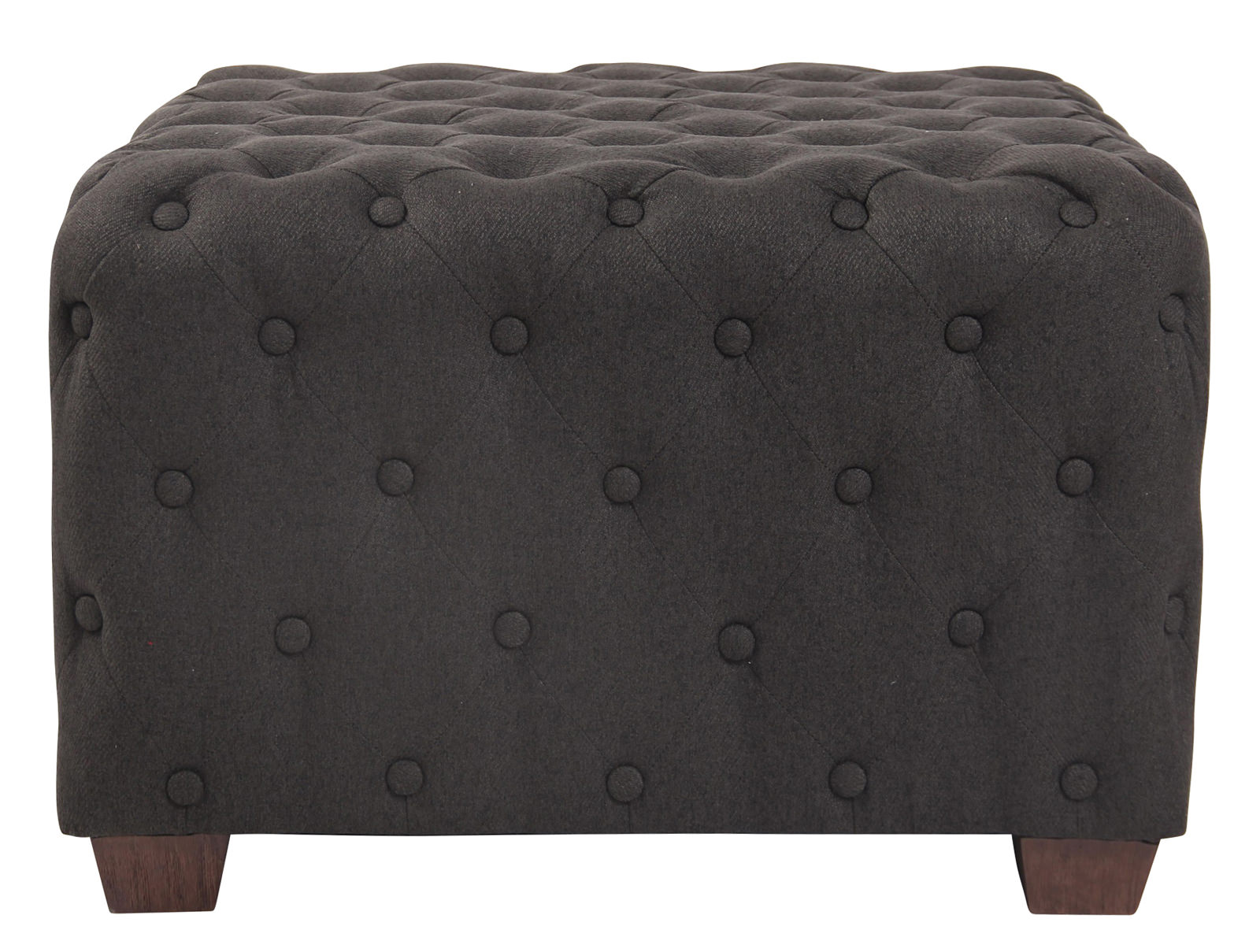 Tabouret bas cubique Nimes en Tissu