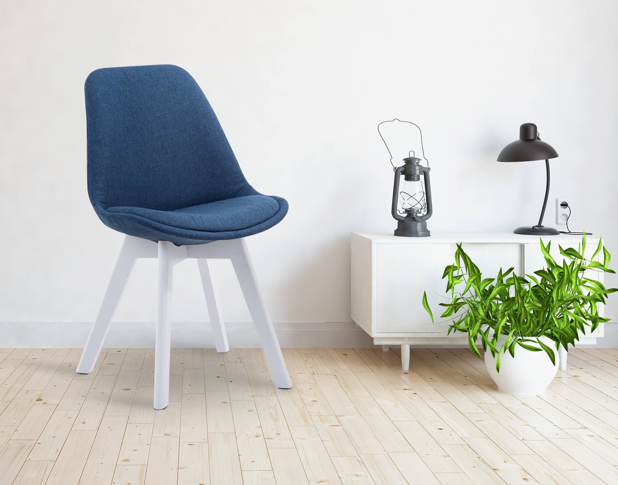 Chaise de visiteur Borneo V2 tissu