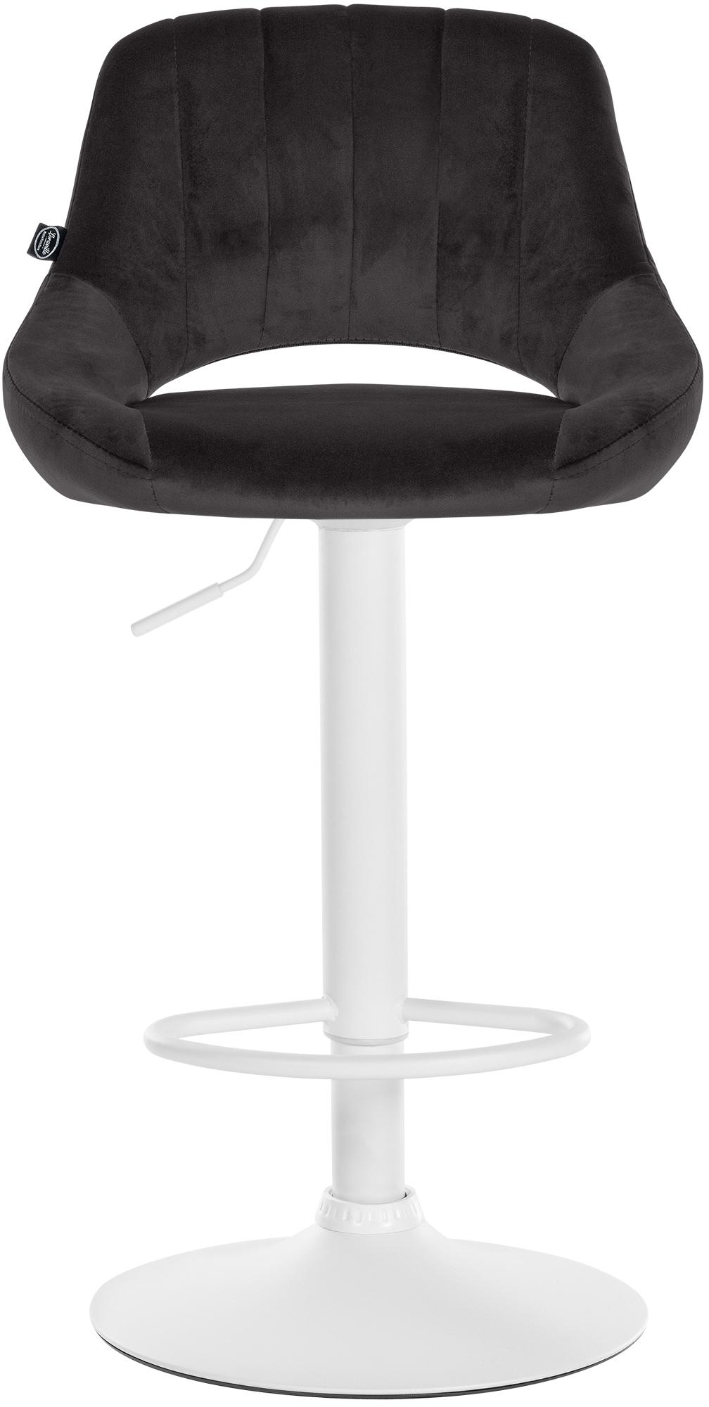 Lot de 2 tabourets de bar Milet en velours