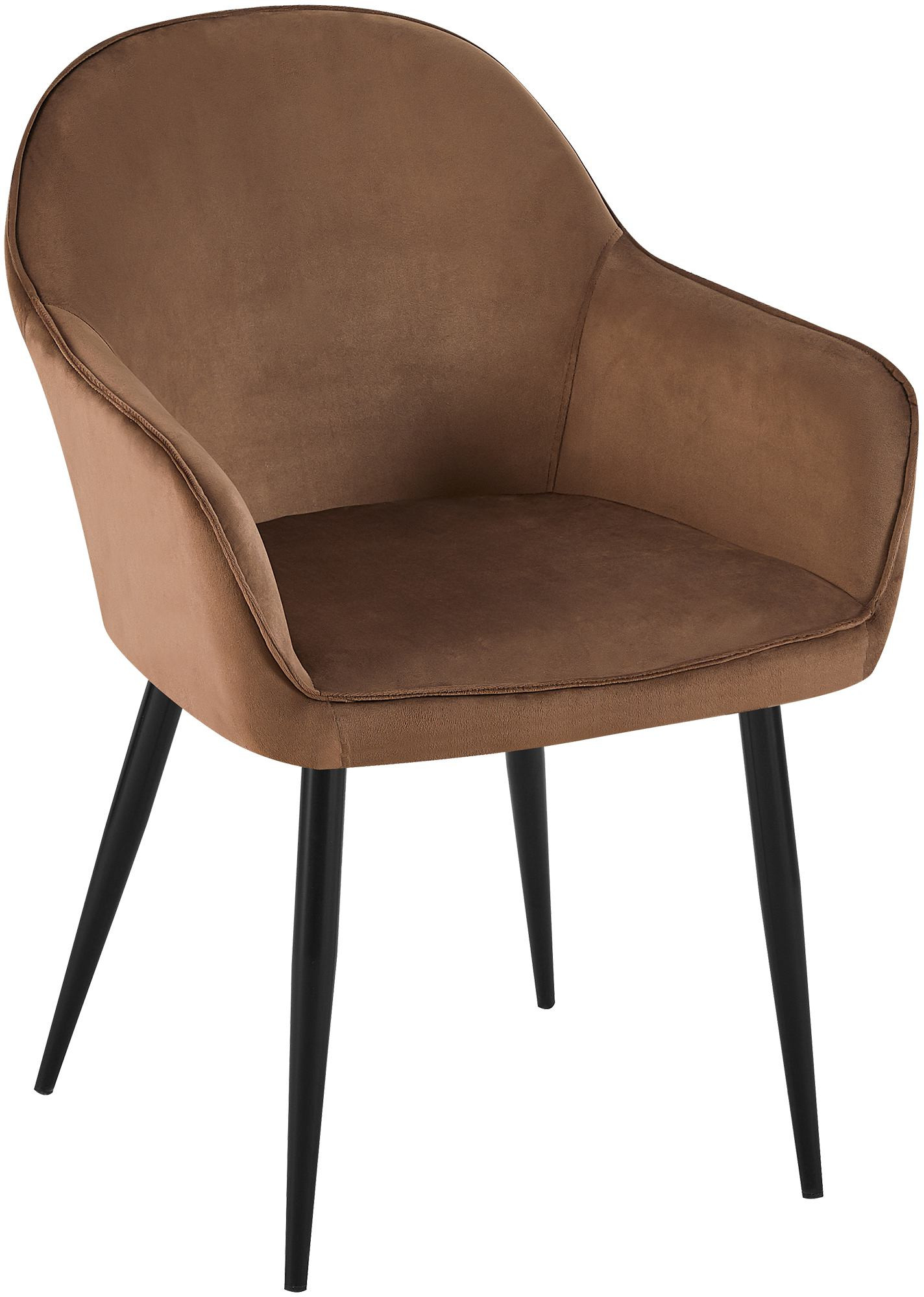Chaise de salle à manger Boise velours