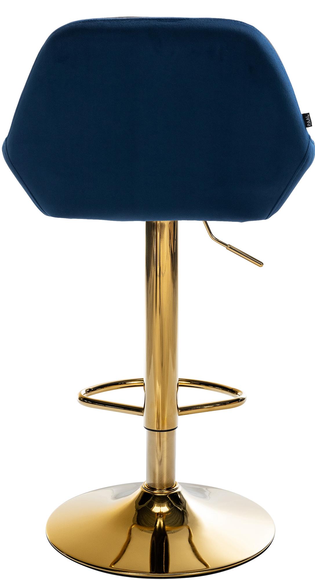 Tabouret de bar Braga or velours