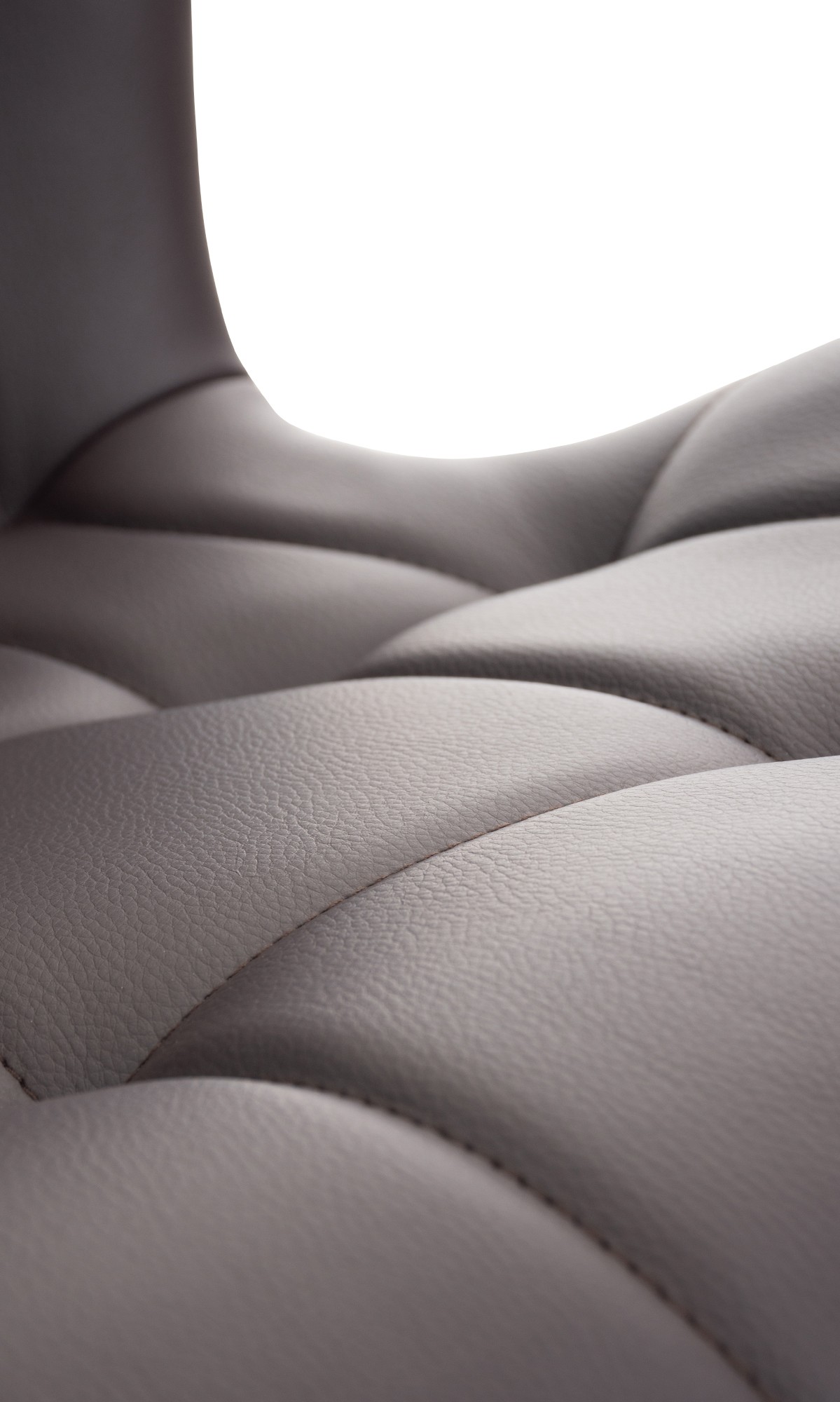 Chaise de salle à manger Elda en similicuir