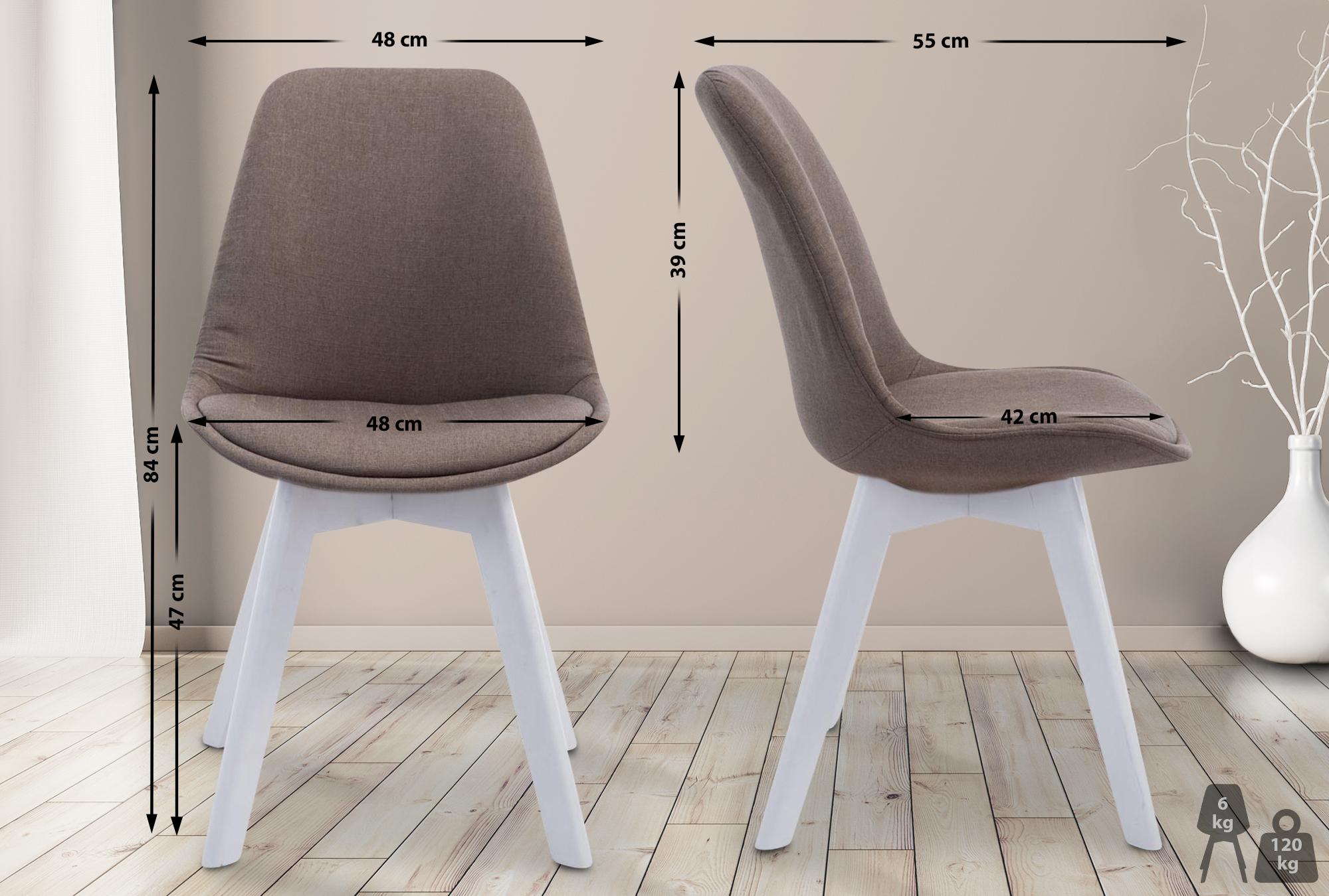 Chaise de visiteur Borneo V2 tissu