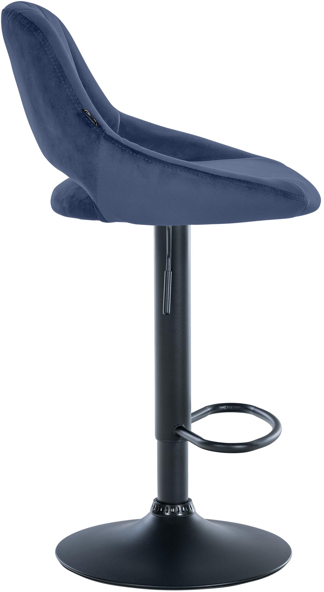 Lot de 2 tabourets de bar Milet en velours