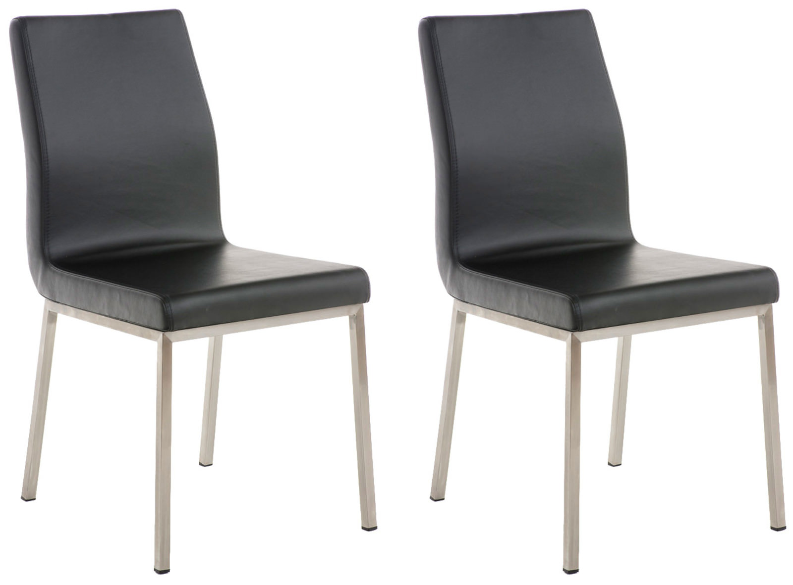 Lot de 2 Chaises de salle à manger Colmar en similicuir