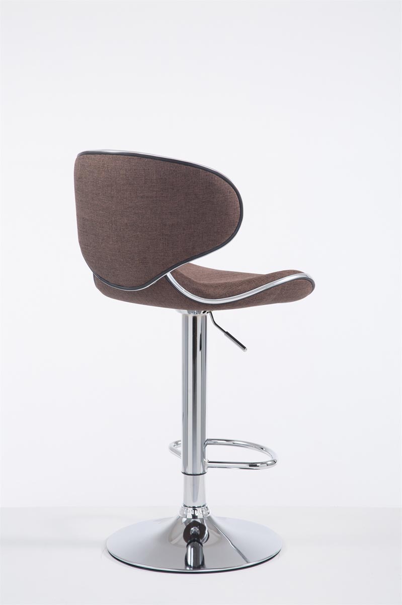 Tabouret de bar Las Vegas V2 en tissu avec pied en métal