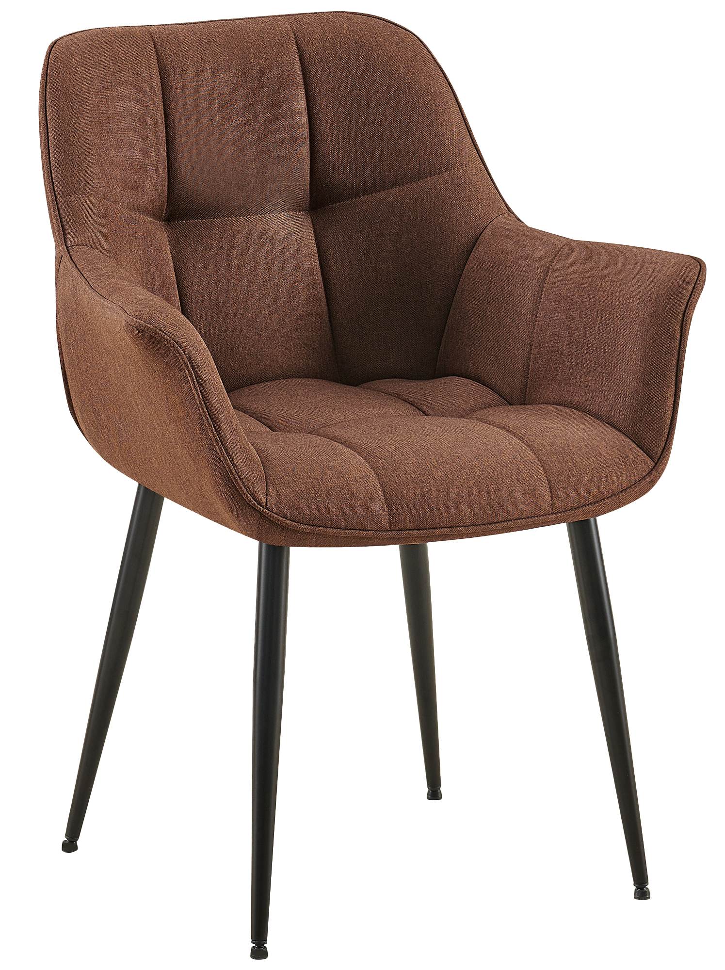 Chaise de salle à manger Roseville avec accoudoirs et pieds en métal